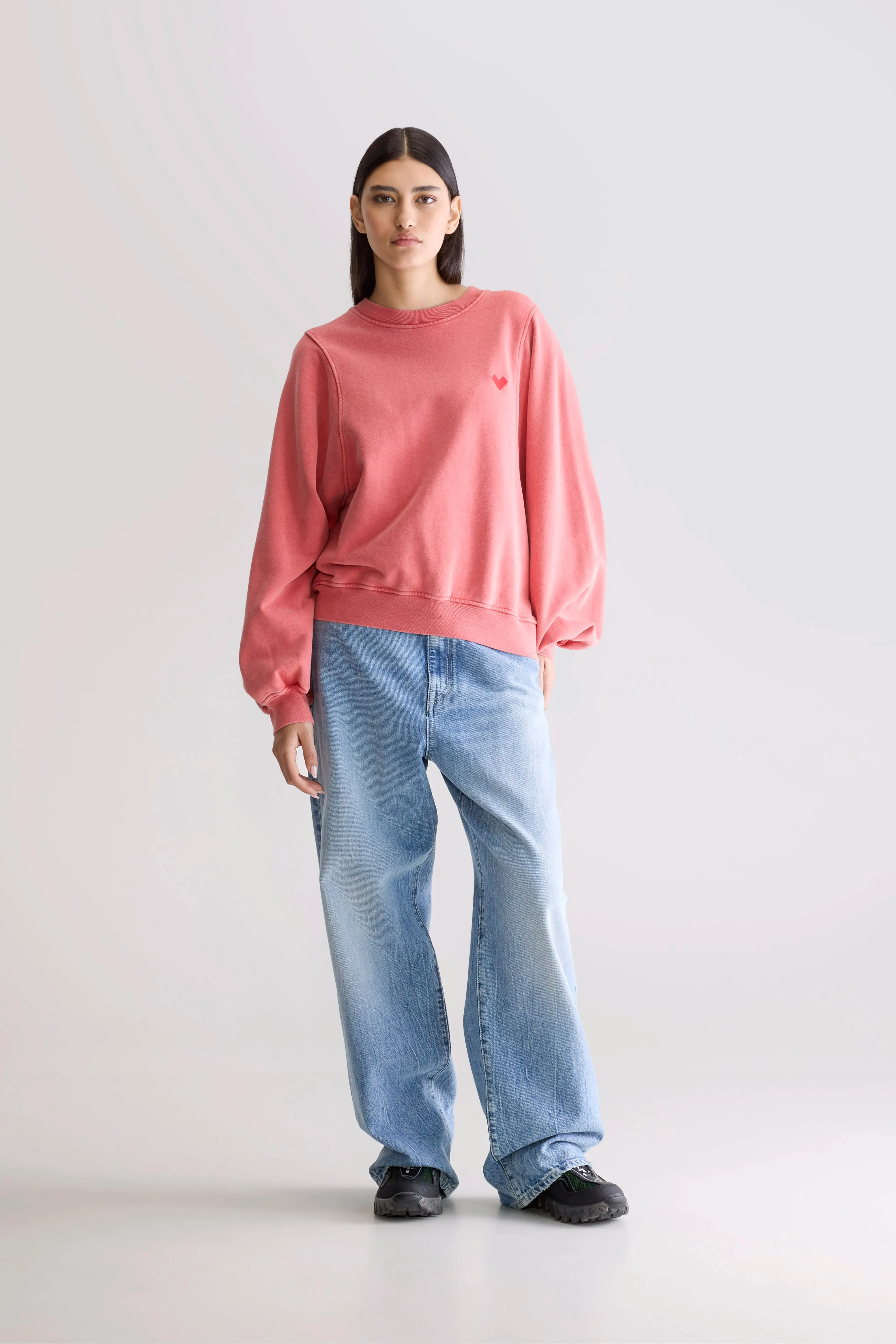 Slim Hoodie Filosa crewneck sweatshirt (252 / W / SANGUINE)