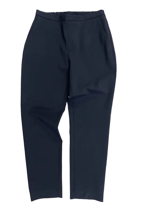 Slim Pull On Navy Pant Simple Go