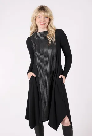 Ridged Dune Dress, Black Work Essentials