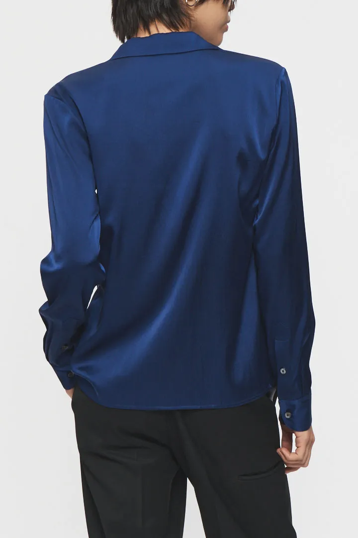 Slip Silk Ultramarine Shirt Feminine Designs