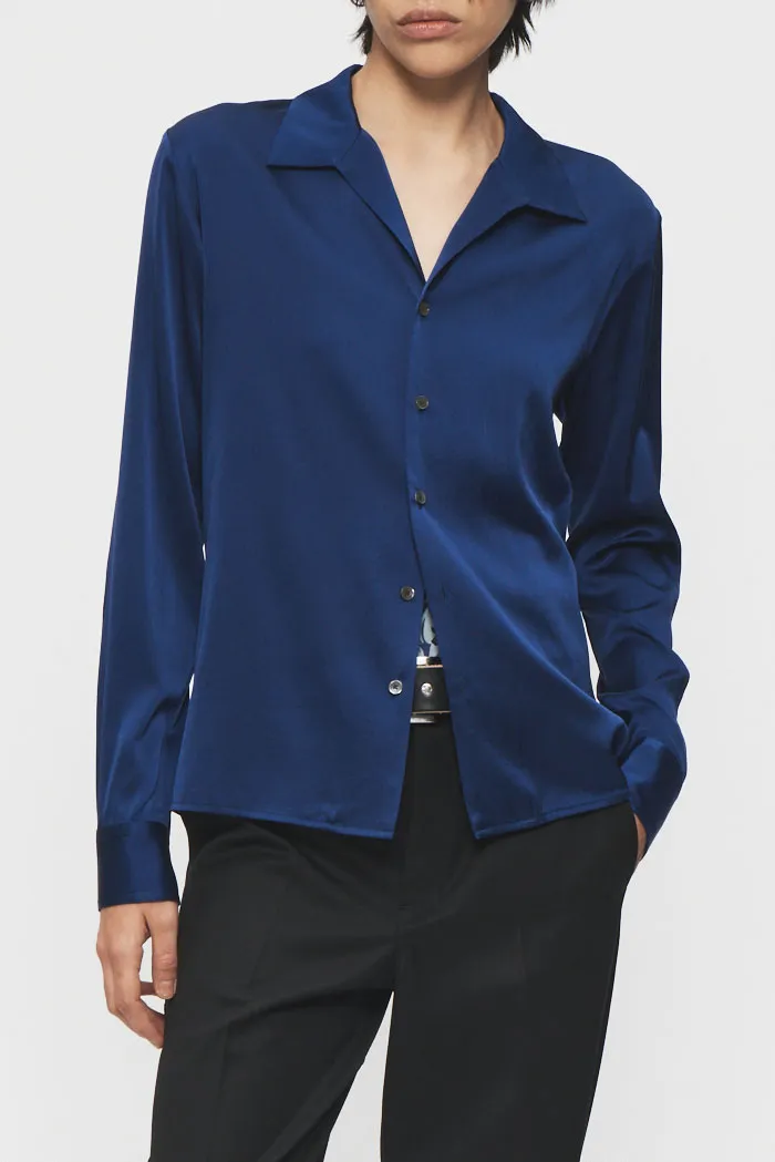 Slip Silk Ultramarine Shirt Feminine Designs
