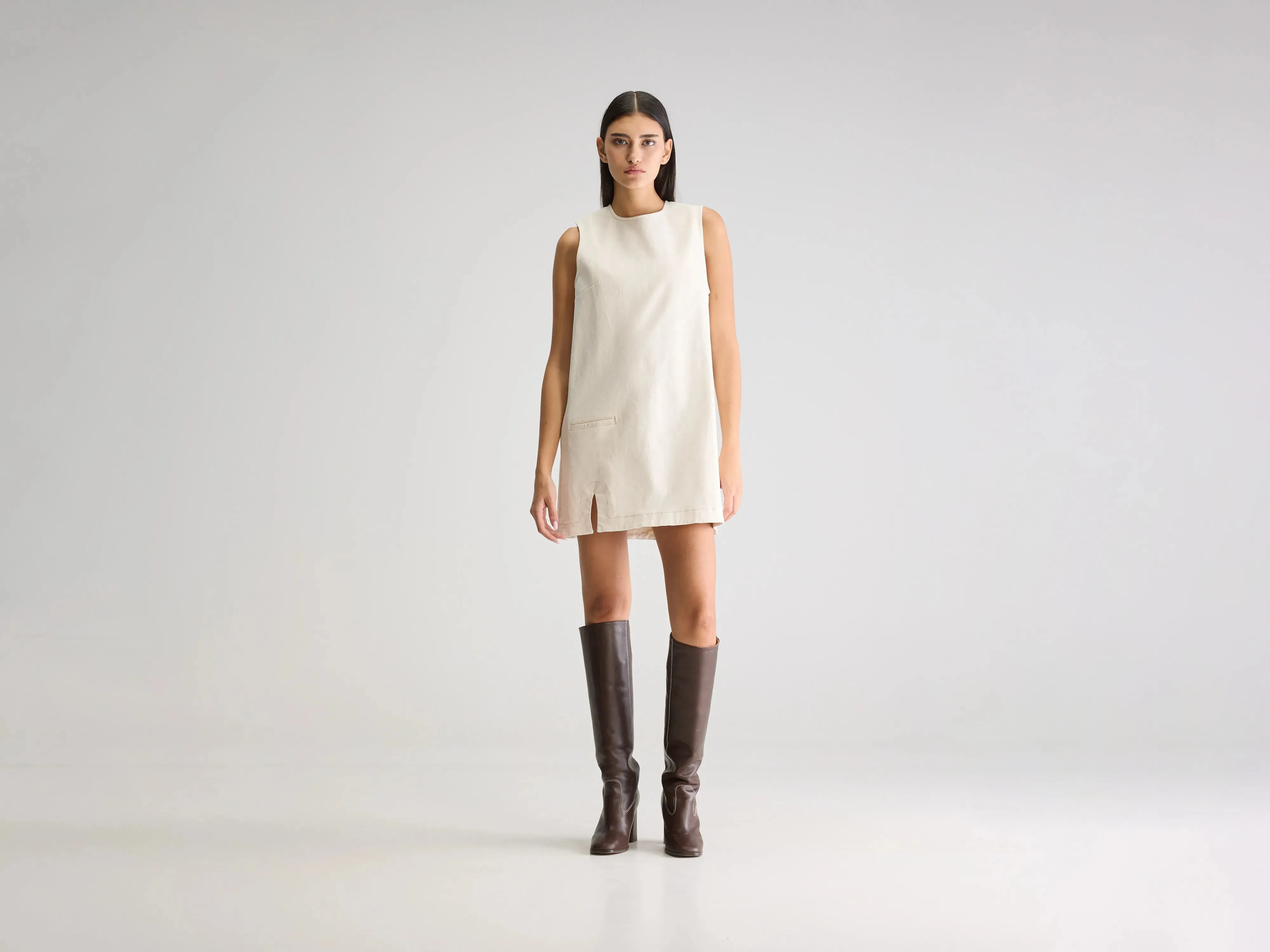 Gapily mini dress (251 / W / NATURAL) Perfect Look