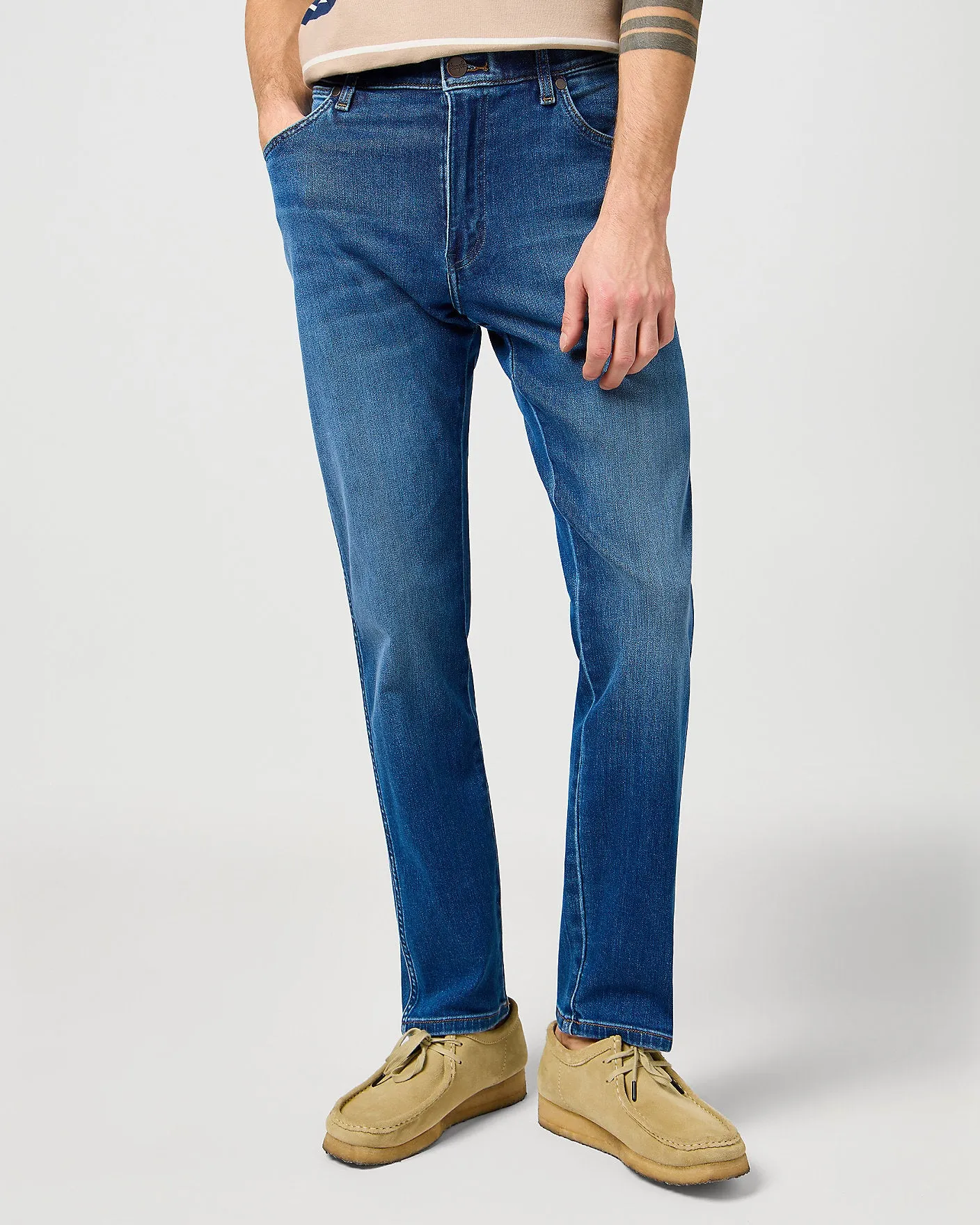 Wrangler River Regular Tapered Mens Jeans - Outlaw | Wrangler Jeans | JEANSTORE