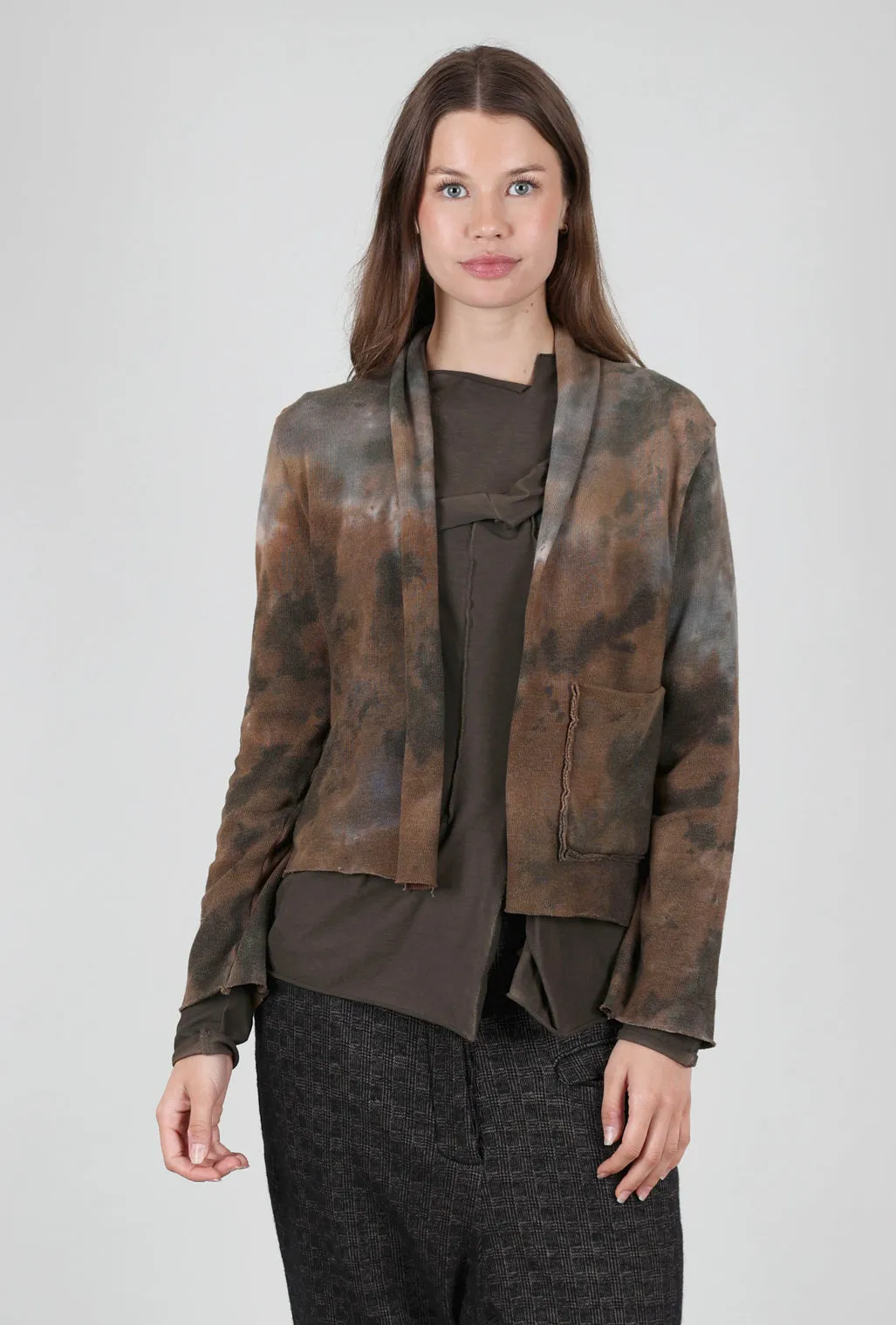 Fresh Season Chic Style Cozy Crop Cardie, Khaki