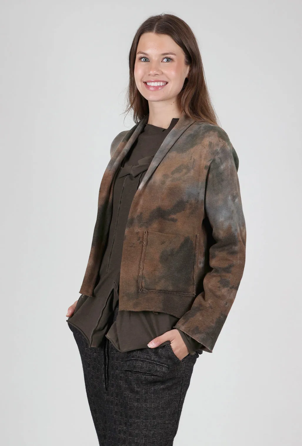 Smart Fit Cozy Crop Cardie, Khaki