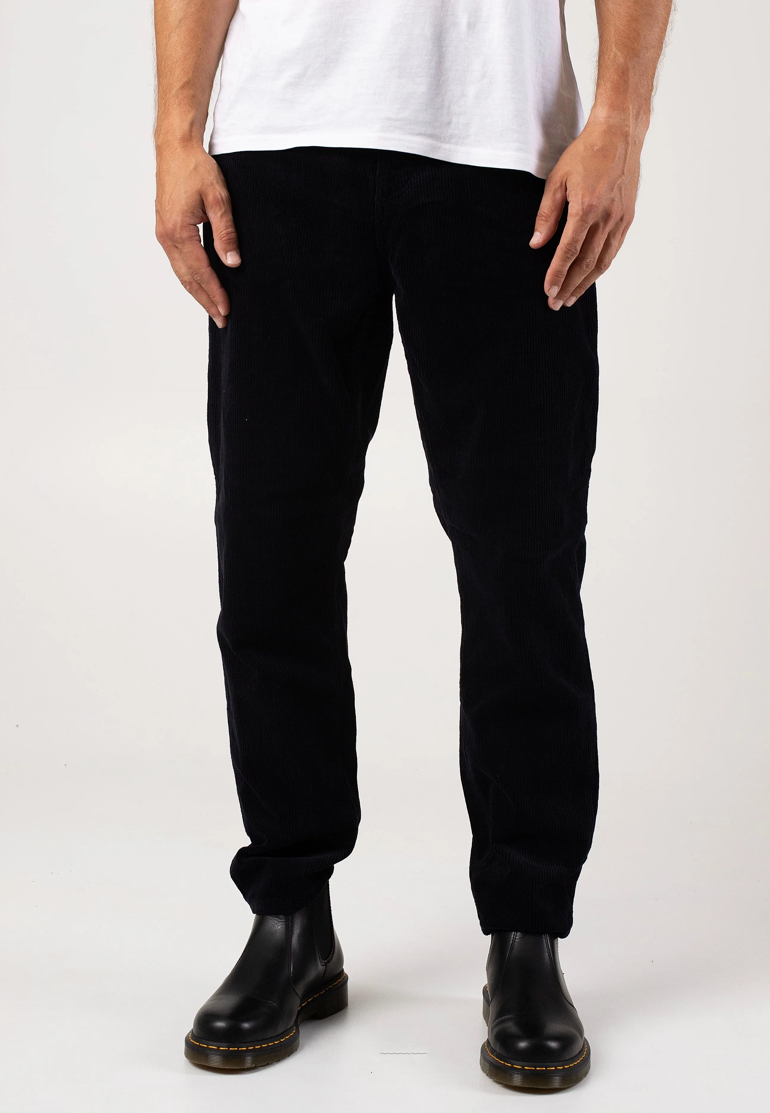 Core Cut Ripped design Carhartt WIP - Newel Rinsed Dark Navy - Pants