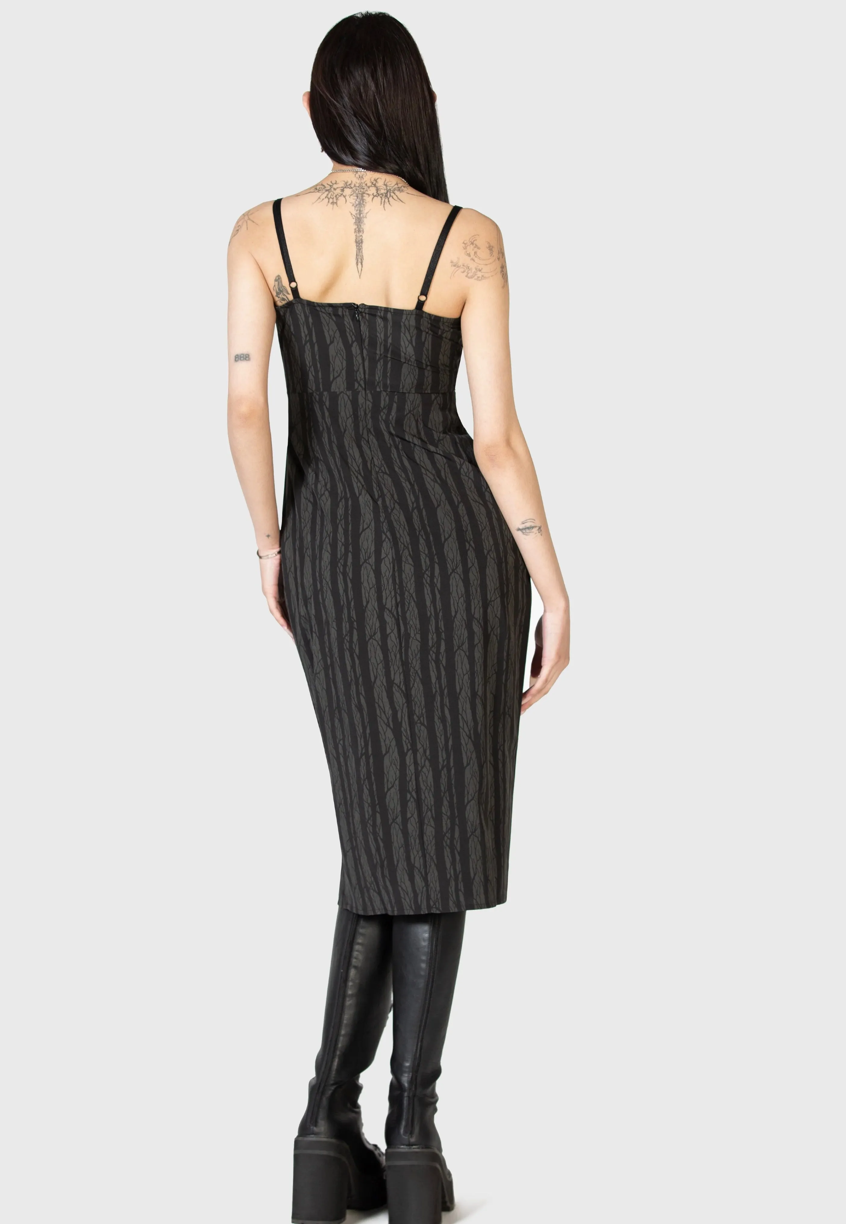 Smart Outfit Killstar - Moonlit Bloom Skater Black - Dress
