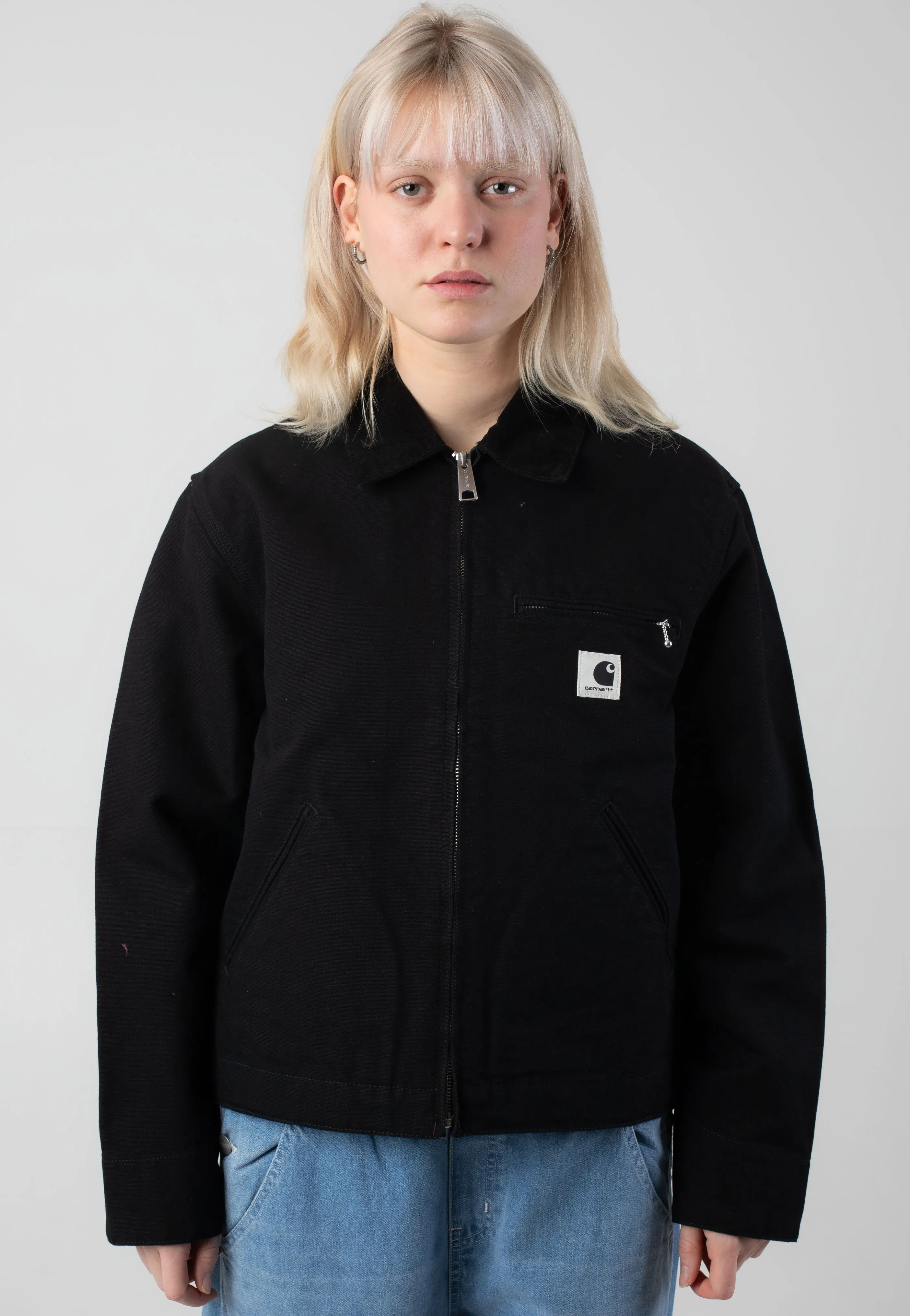 Simple Layer Red Carhartt WIP - W' Og Detroit Rinsed Black/Black - Jacket