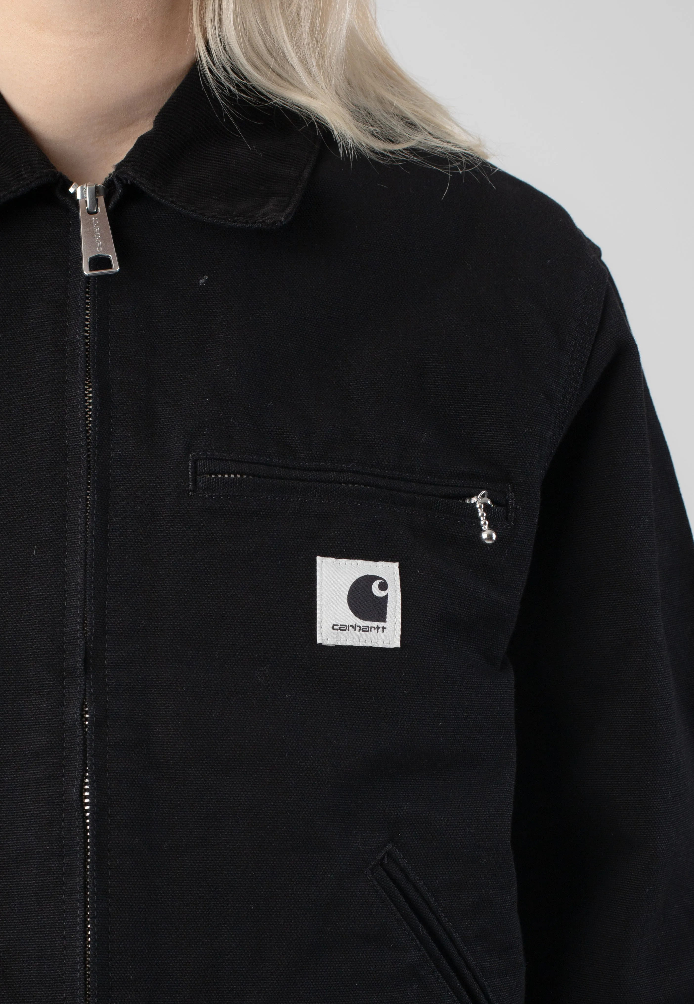 Smart Protection Carhartt WIP - W' Og Detroit Rinsed Black/Black - Jacket
