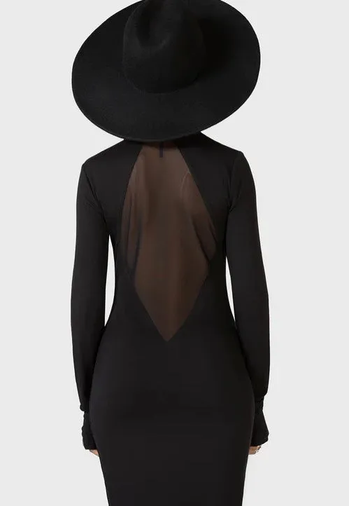 Smart Wear Killstar x Kihilist - Flash Of Presence Midi Black - Dress
