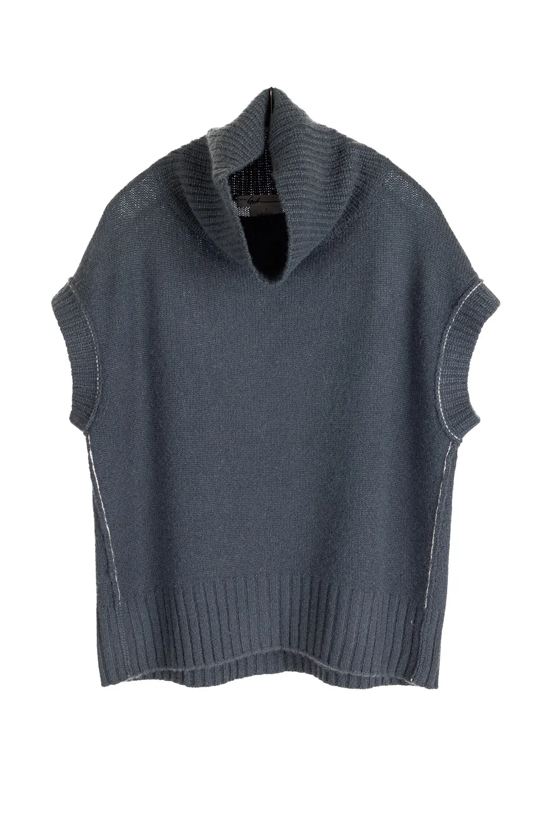Smooth Drape Lagoon Mock Pullover