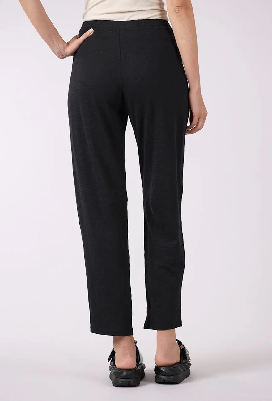 Smooth Fabric Around Town Cotton Slub Pant, Black