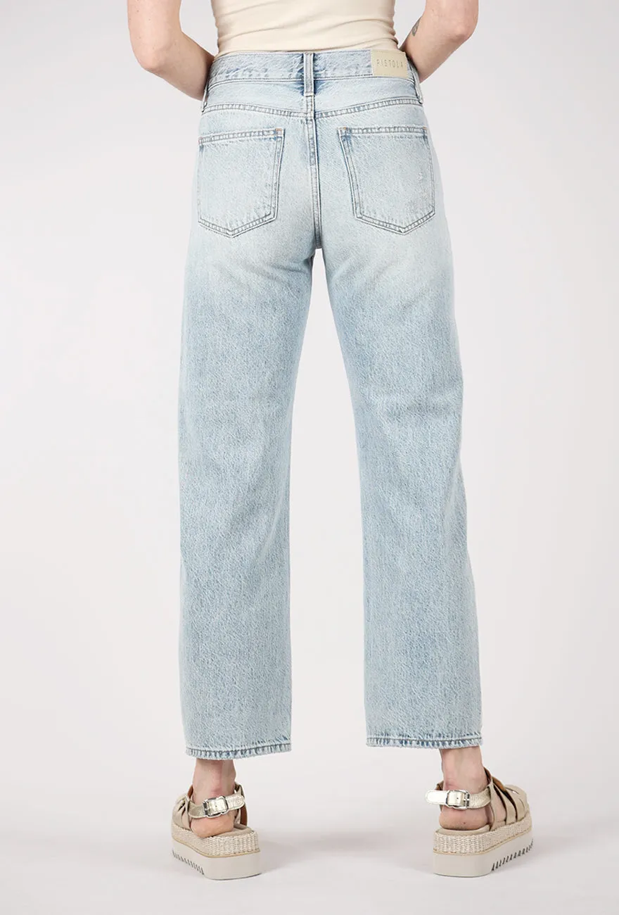 Smooth Fabric Lexi Mid-Rise Bowed Straight, Bowie