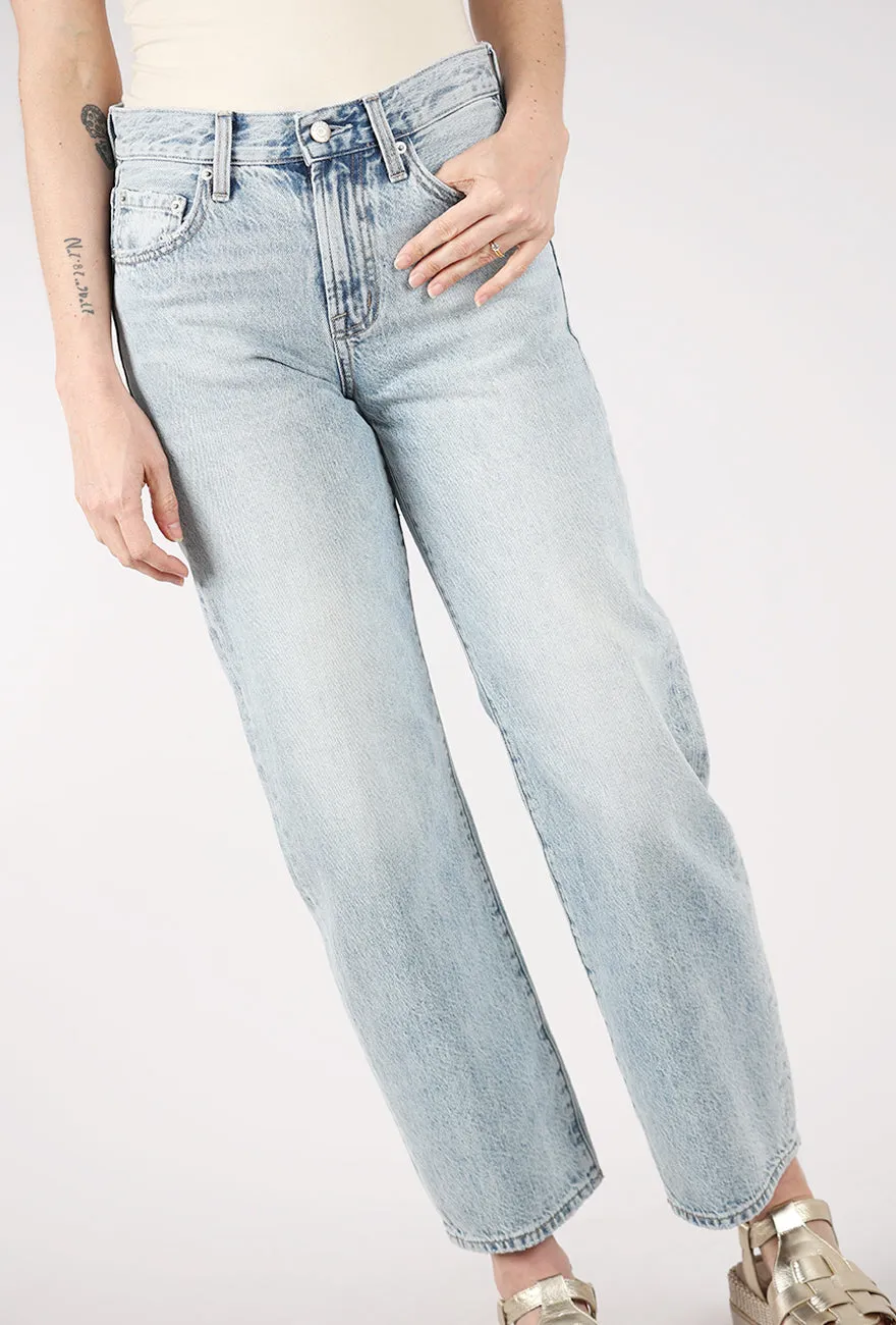 Smooth Fabric Lexi Mid-Rise Bowed Straight, Bowie