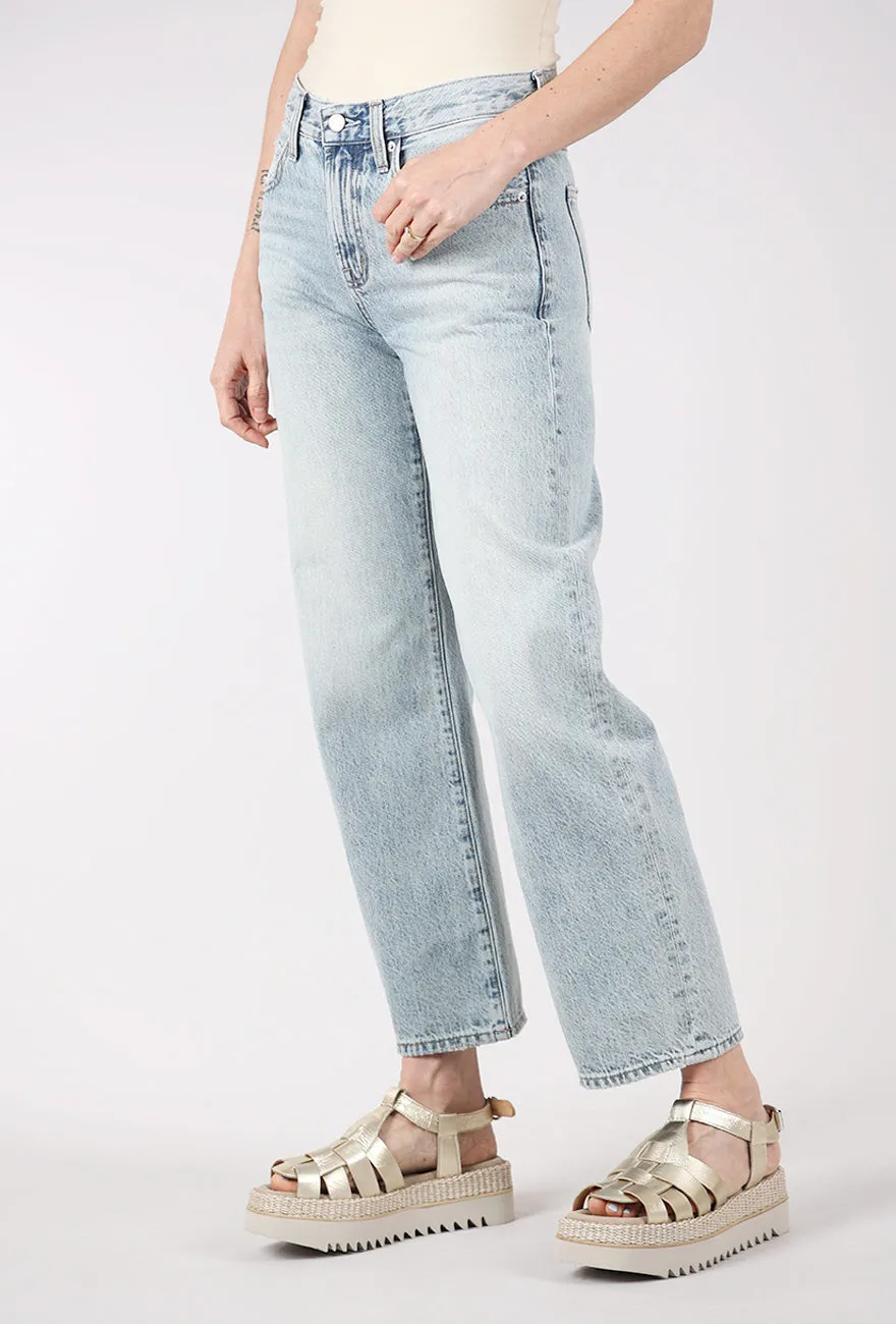 Smooth Fabric Lexi Mid-Rise Bowed Straight, Bowie