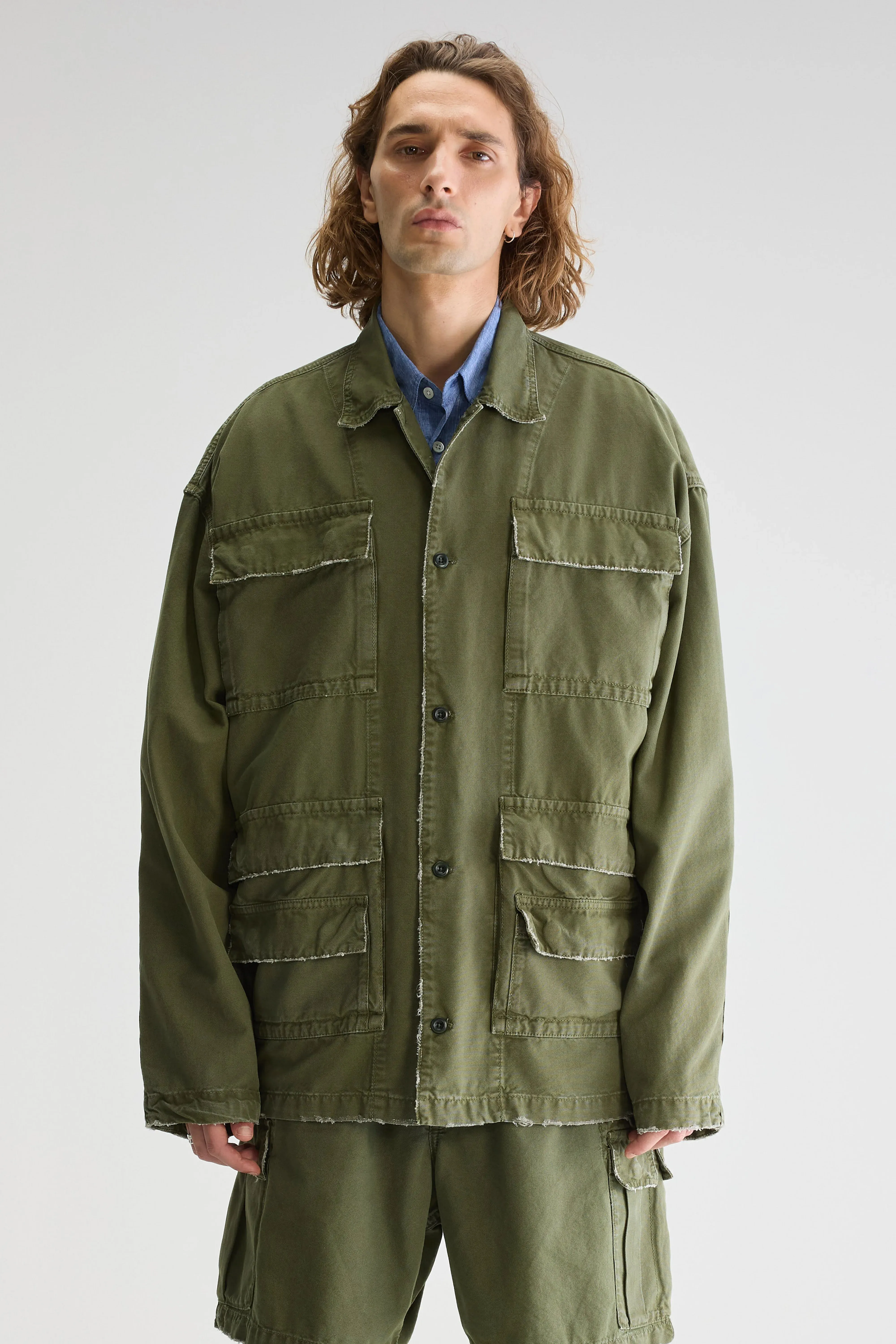 Smooth Feel Finish Kobi regular jacket (251 / M / DUSTY OLIVE)