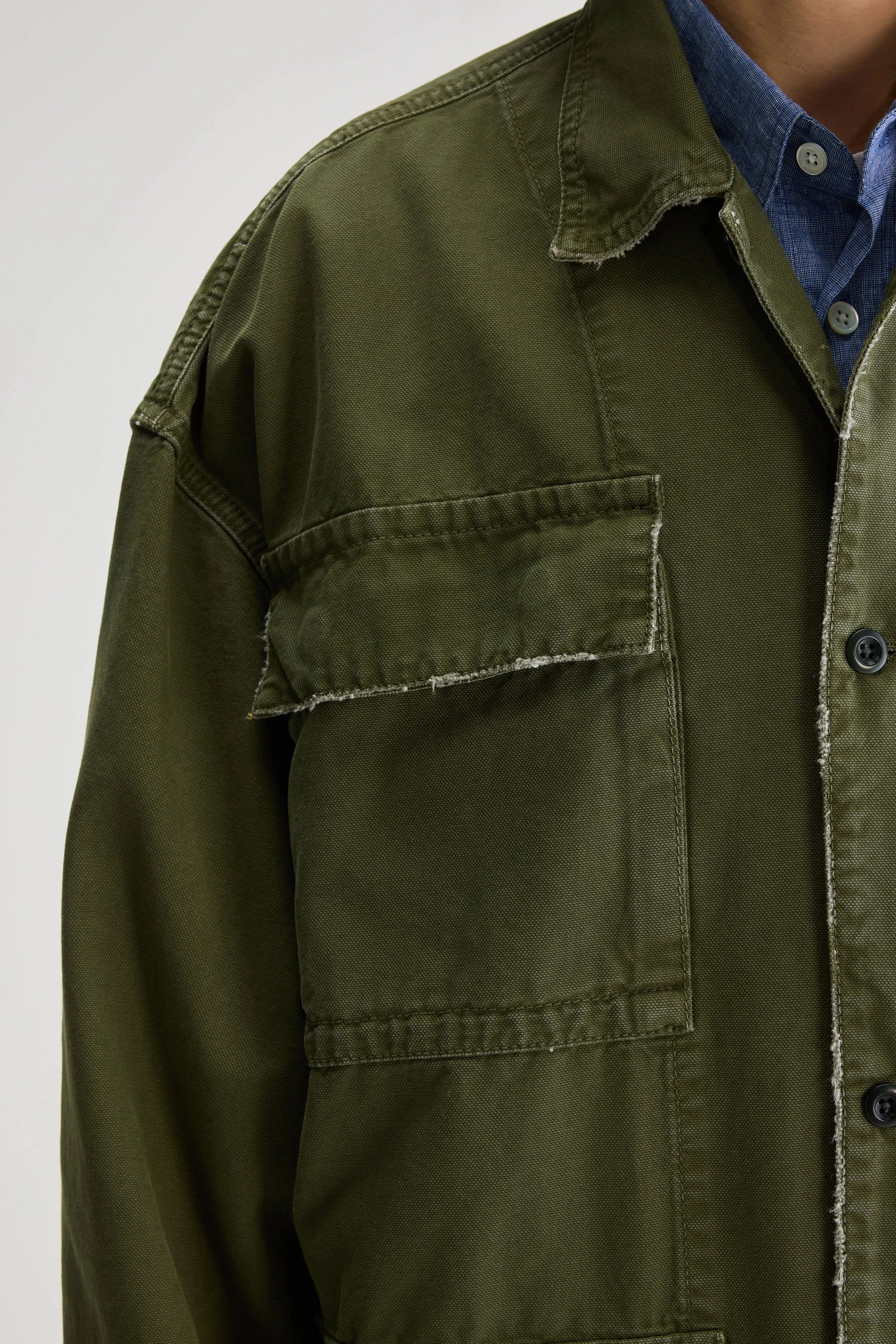 Smooth Feel Finish Kobi regular jacket (251 / M / DUSTY OLIVE)