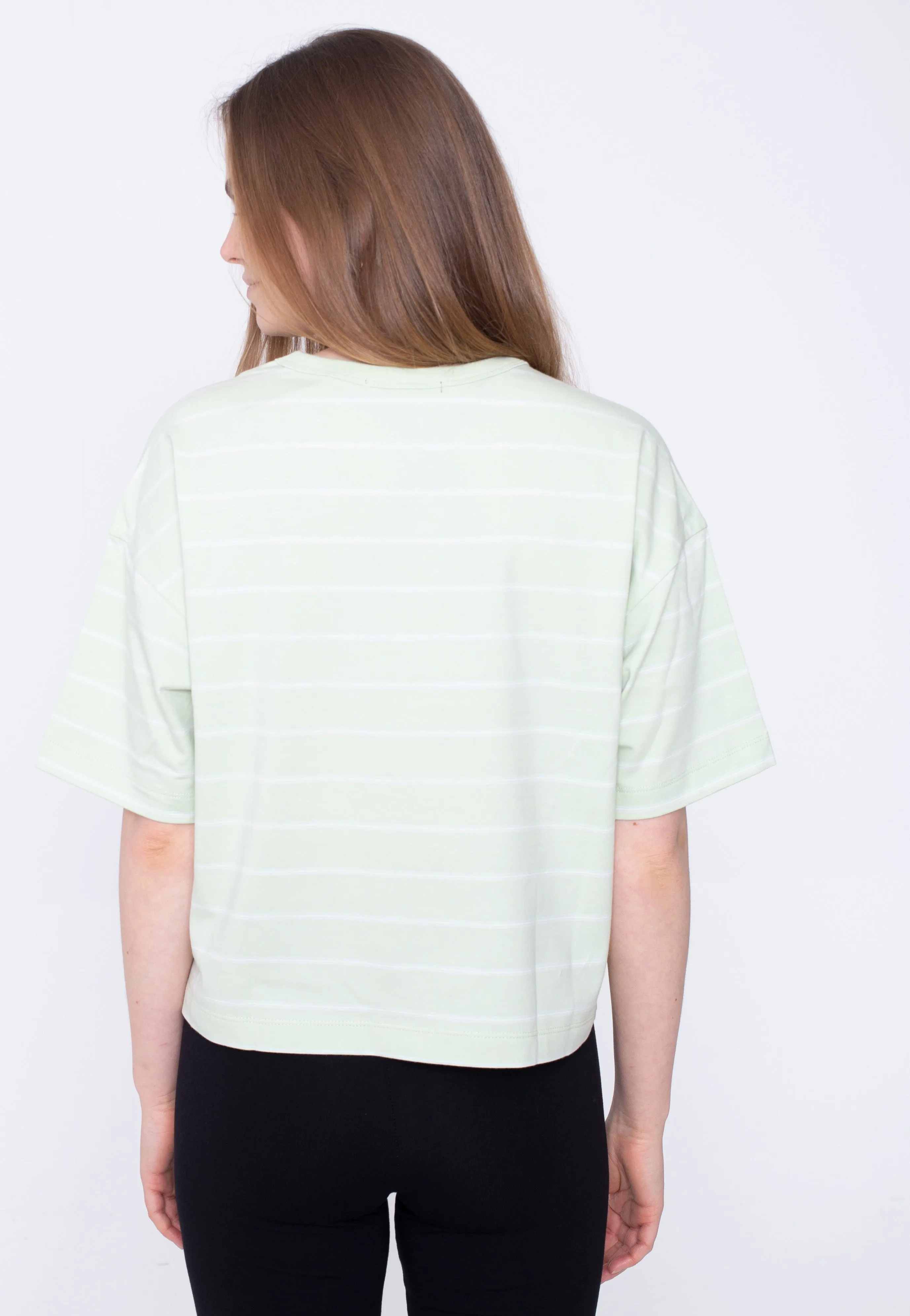 Soft and Smooth Vans - Time Off Stripe Top Celadon Green - T-Shirt