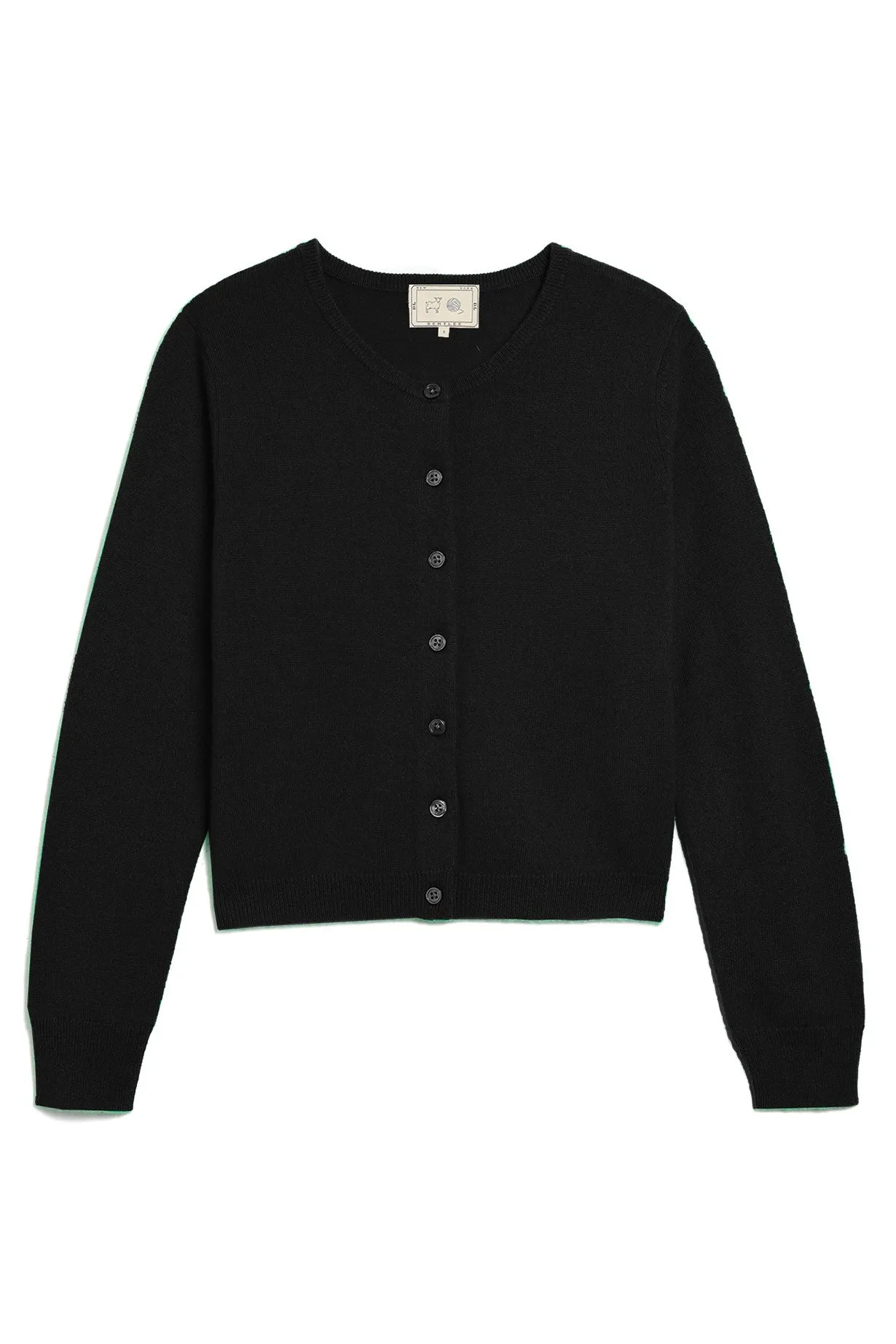 Ava Black Cashmere Cardigan Chill Friendly
