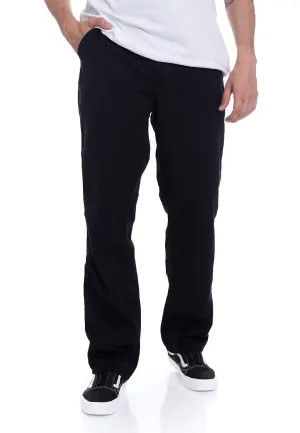 Carhartt WIP - Simple Denison Black Rinsed - Pants High Rise