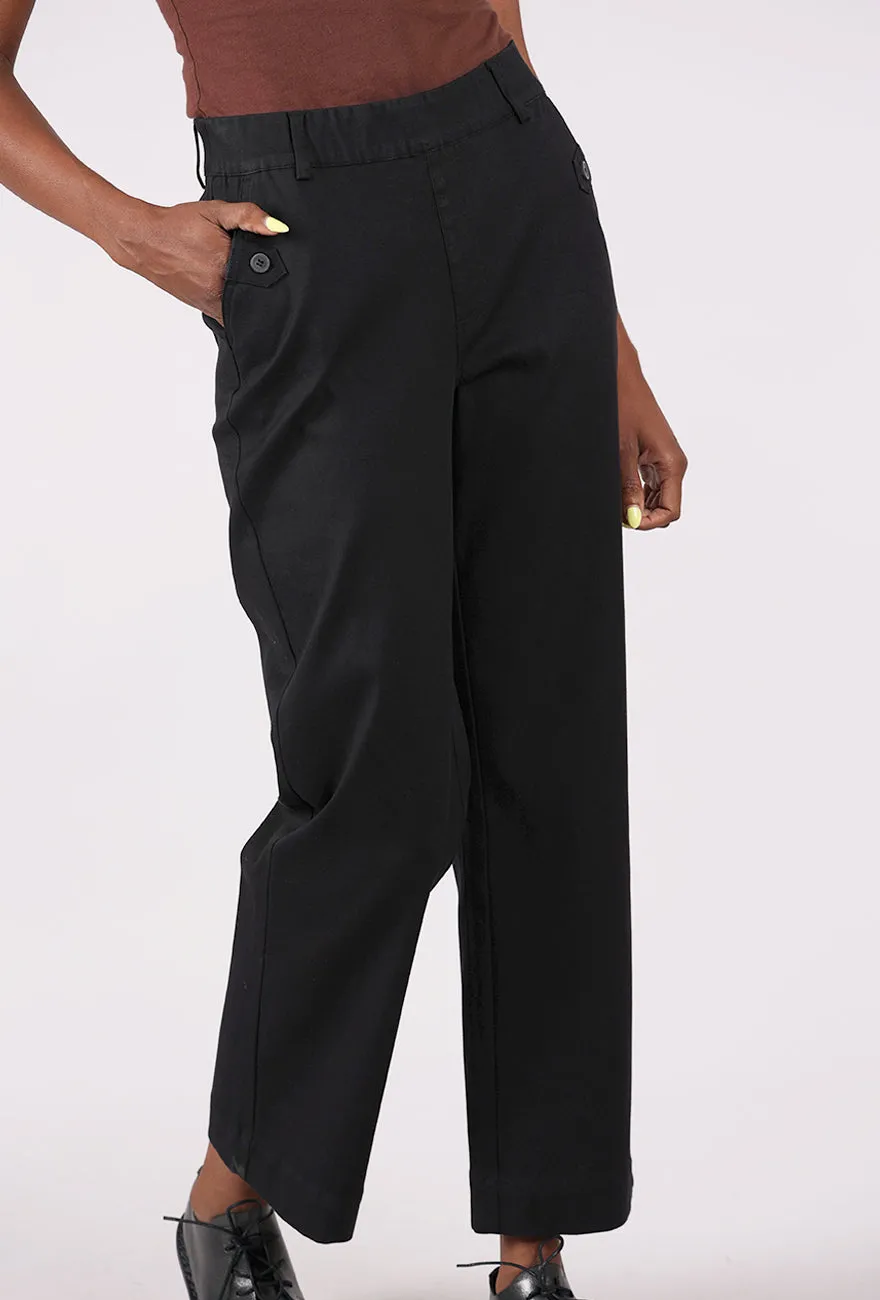 Soft Material Ultra Stretch Twill Soho Pant, Black