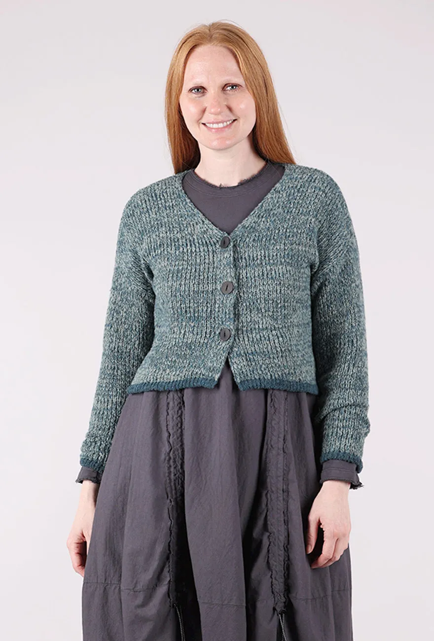 Yearlong Favorite Marled Crop Cardie, Sky Mix