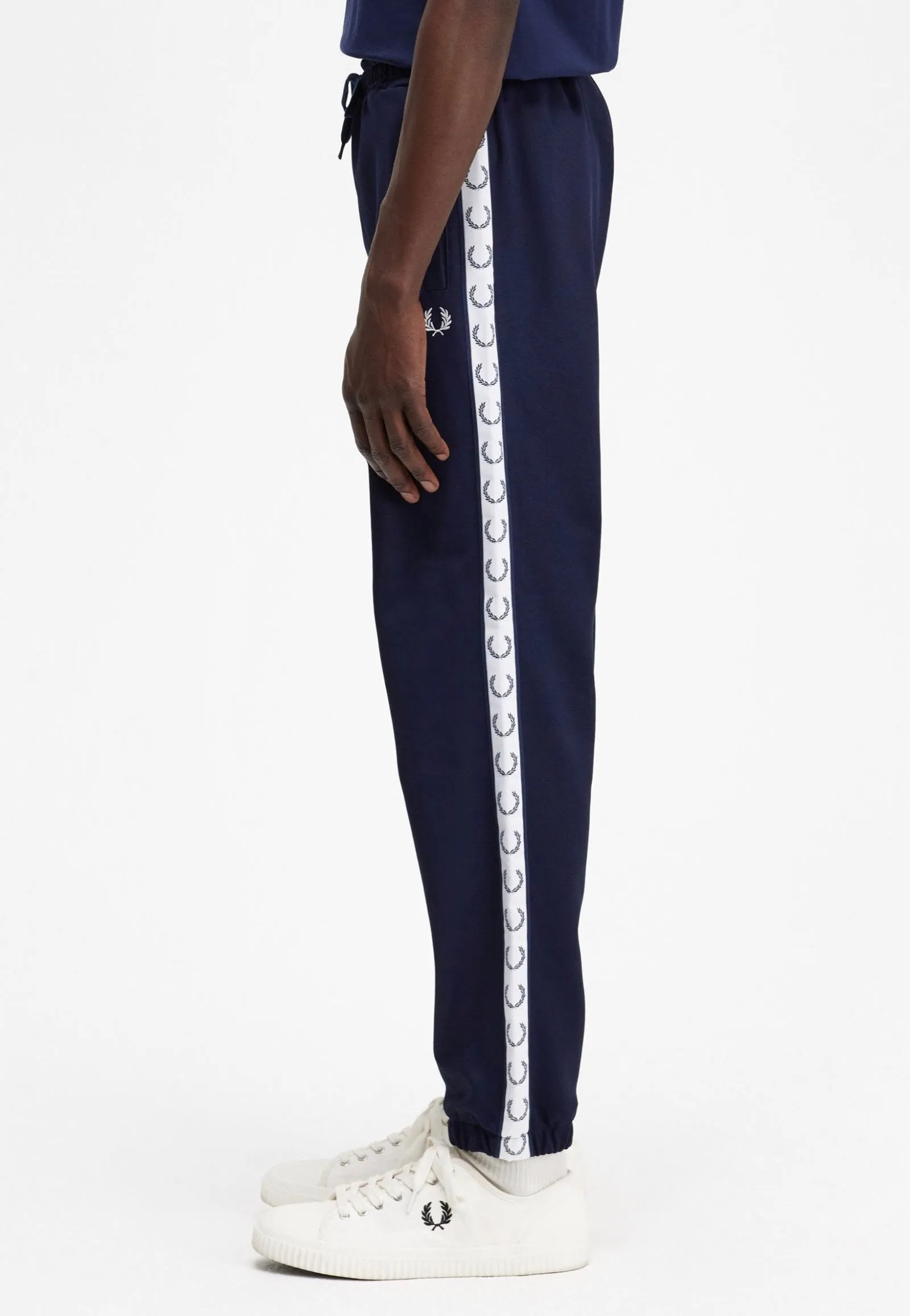 Soft Stretch Fred Perry - Taped Track Carbon Blue - Pants