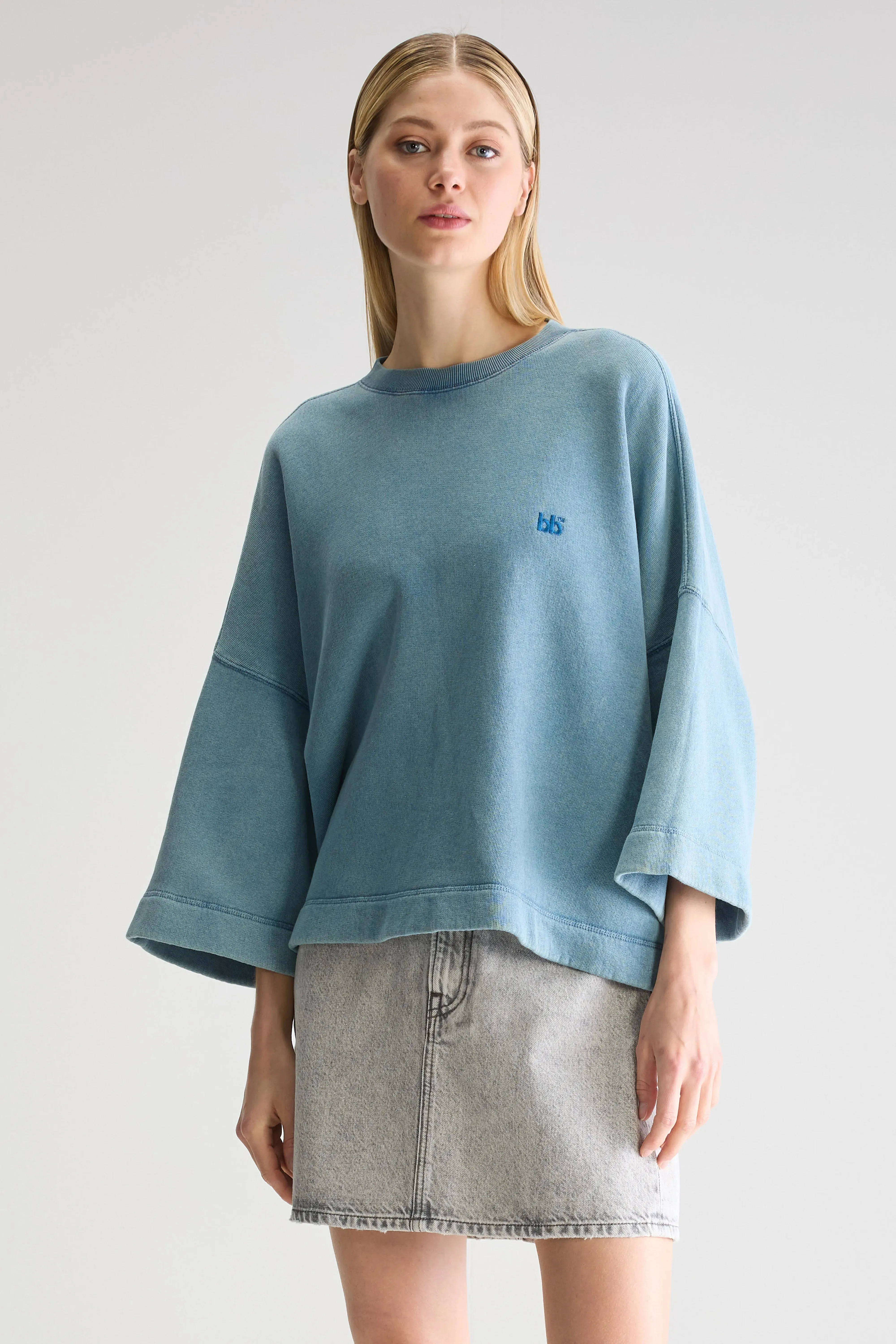 Soft tops Farlol short-sleeve sweatshirt (251 / W / BLUE EYES)