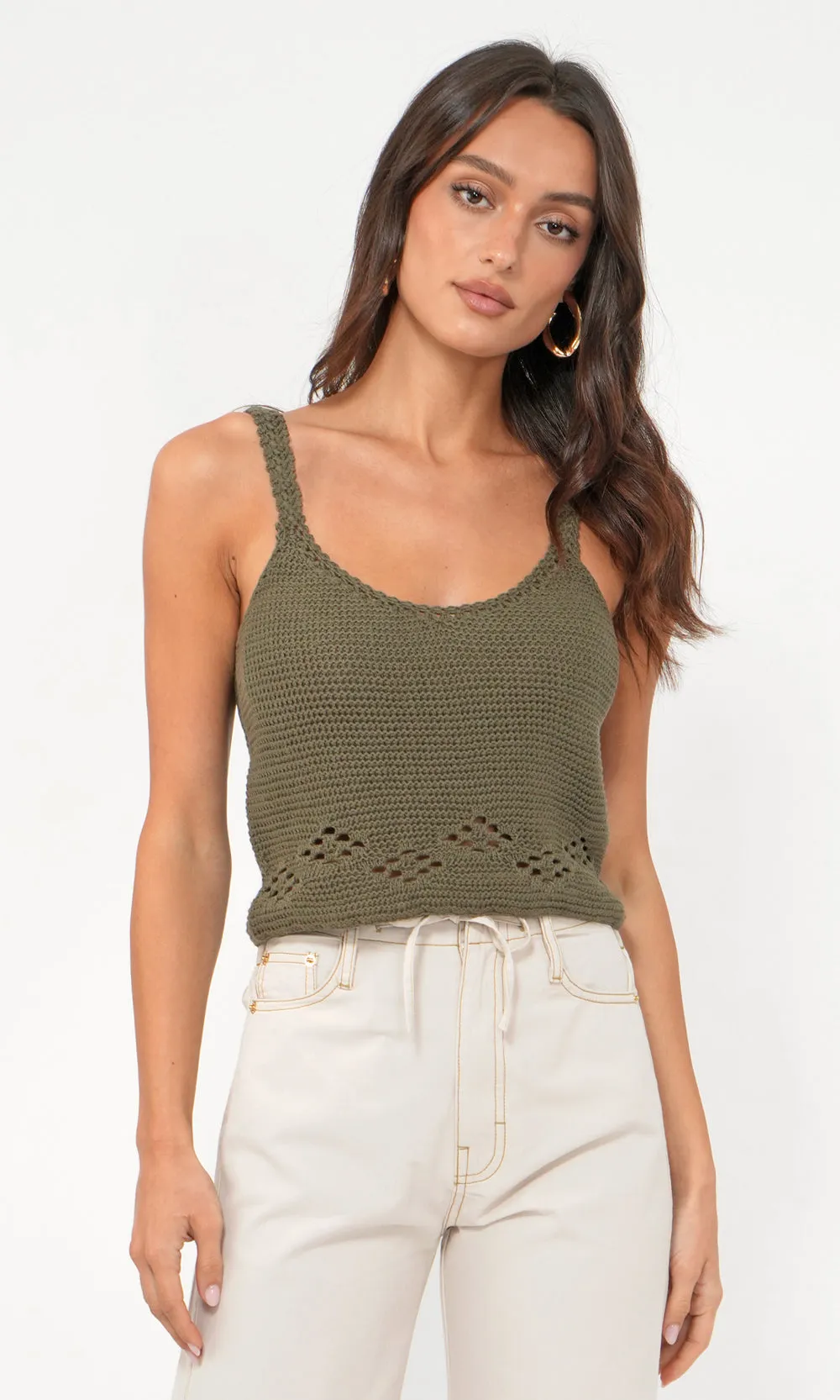 Dixie Crochet Top Low - end