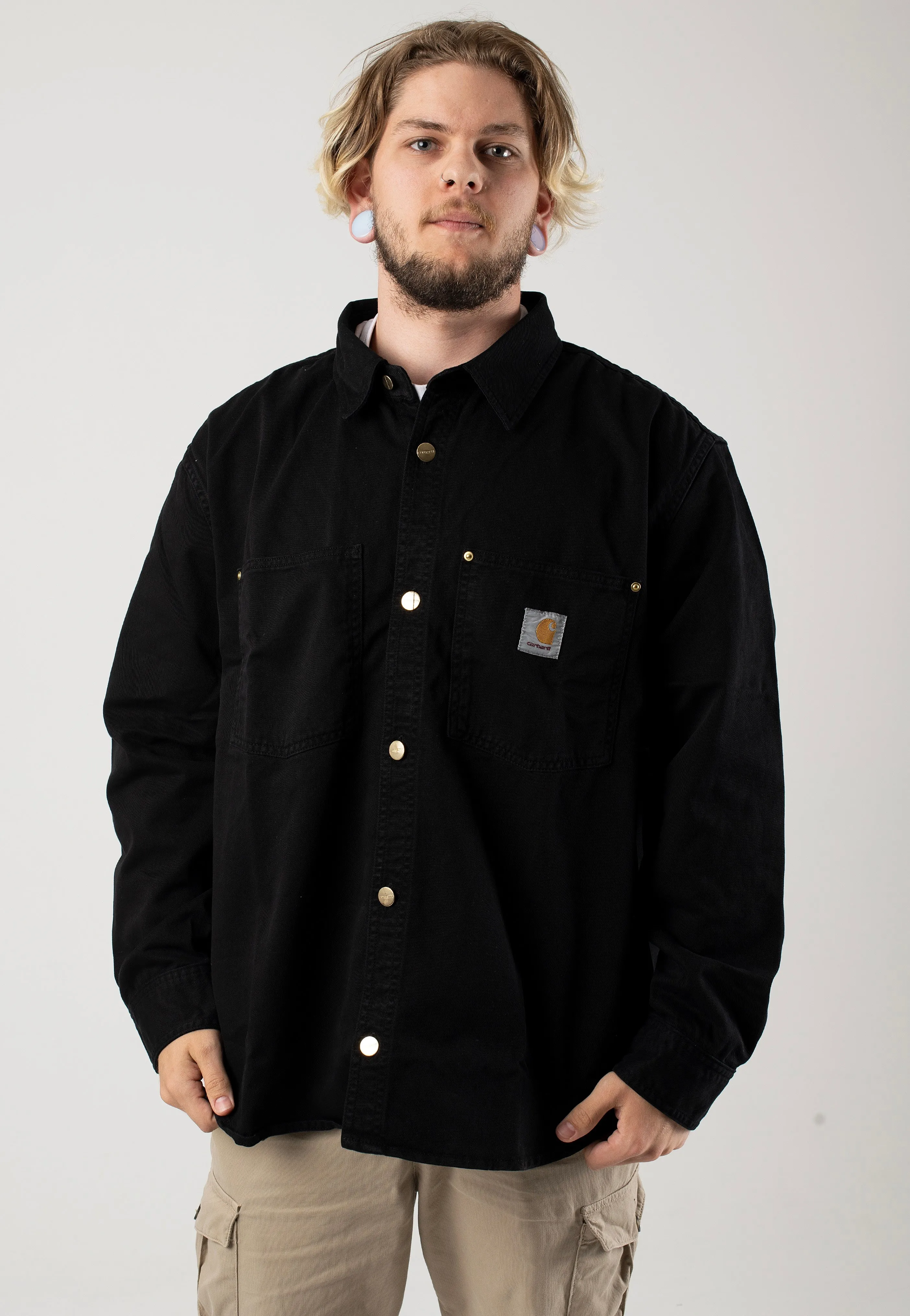 Carhartt WIP - Derby Garment Dyed Black - Jacket Option Budget - friendly