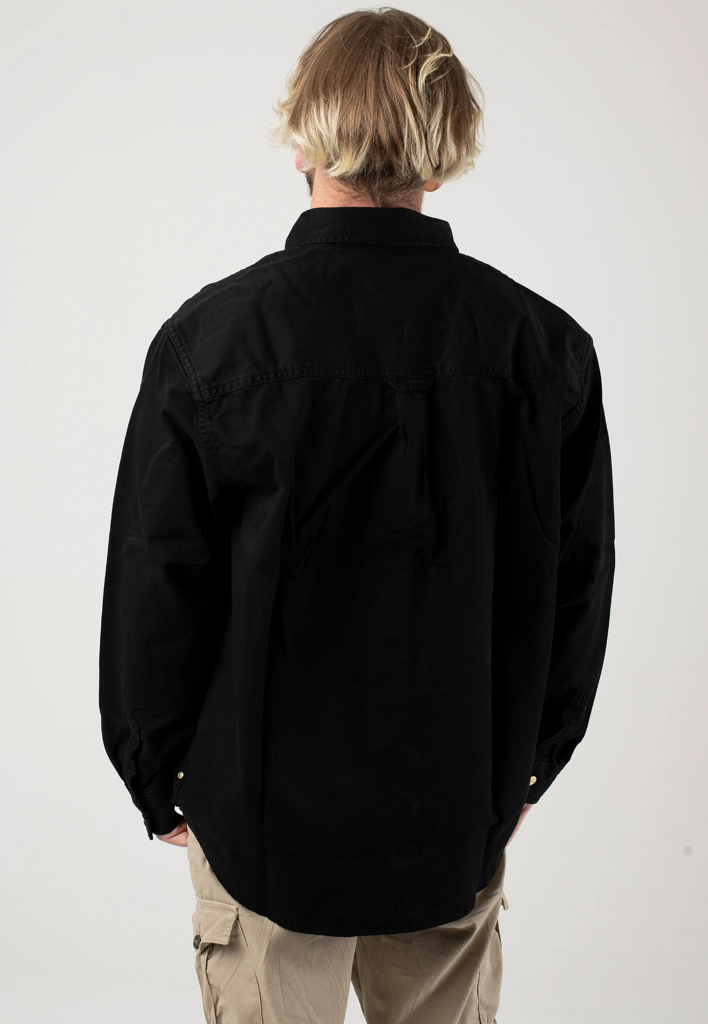 Soft Touch Feel Carhartt WIP - Derby Garment Dyed Black - Jacket