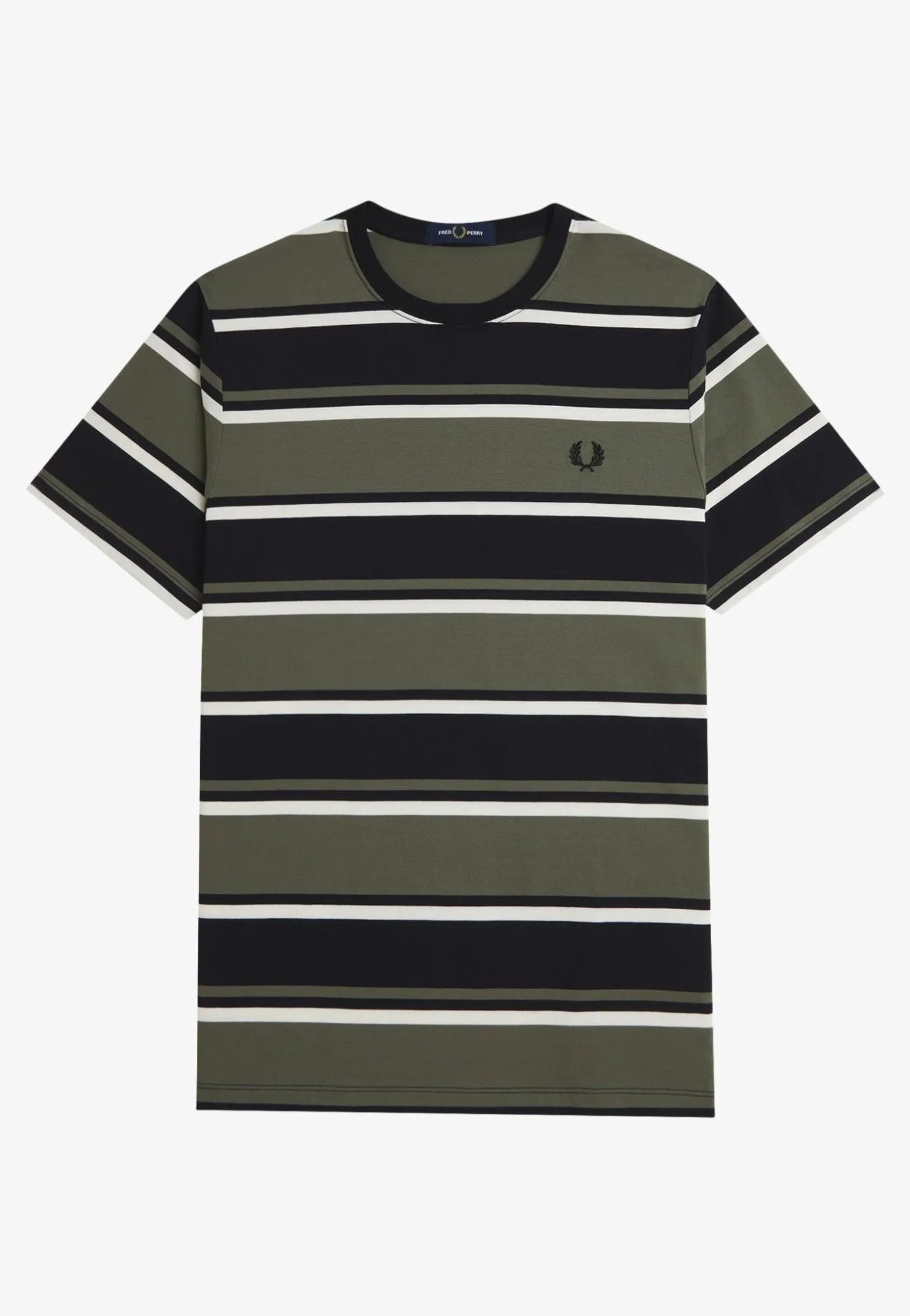Soft Touching Fred Perry - Bold Striped Black - T-Shirt