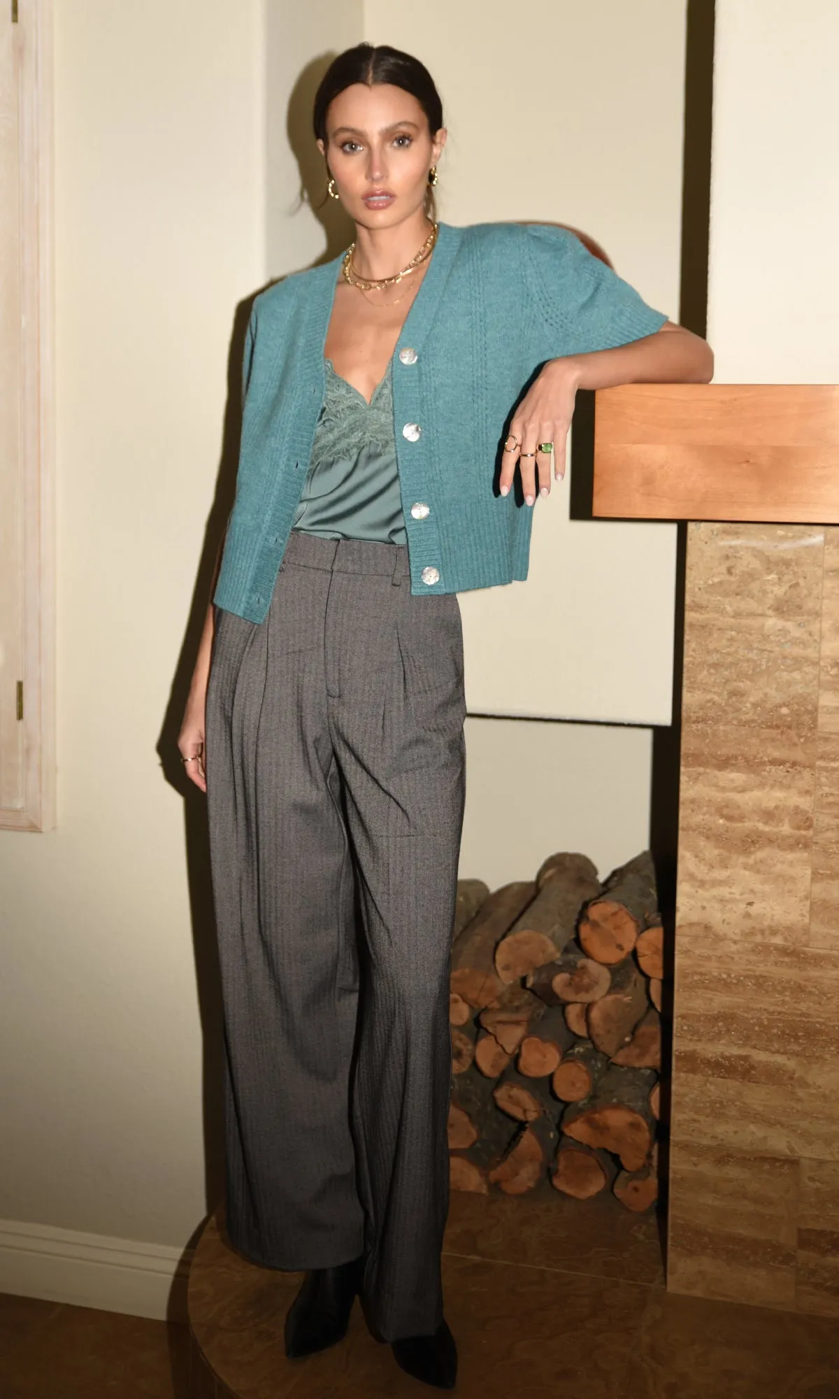 Soft Waist Stanley Wide Leg Trousers