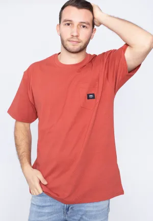 Vans - Woven Patch Pocket Chili Oil - T-Shirt Relaxed and Comfy party wear