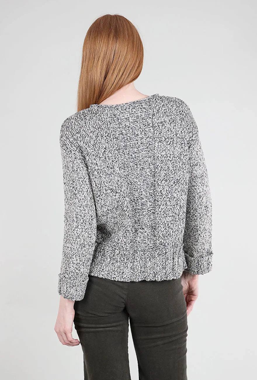 Space Dyed Speckle Pullover, Iron Puffy Shaped