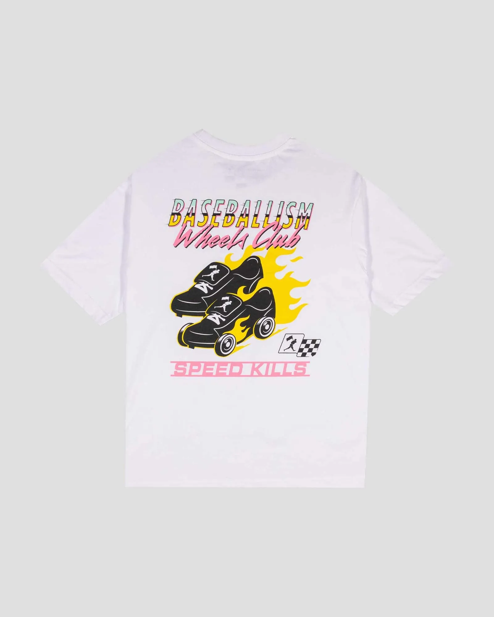 Speed Kills Pima Cotton T-Shirt - White Iconic look
