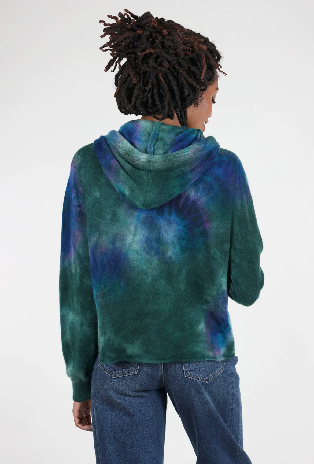 Spirograph Oversized Hoodie, Forest/Jewel Core Style