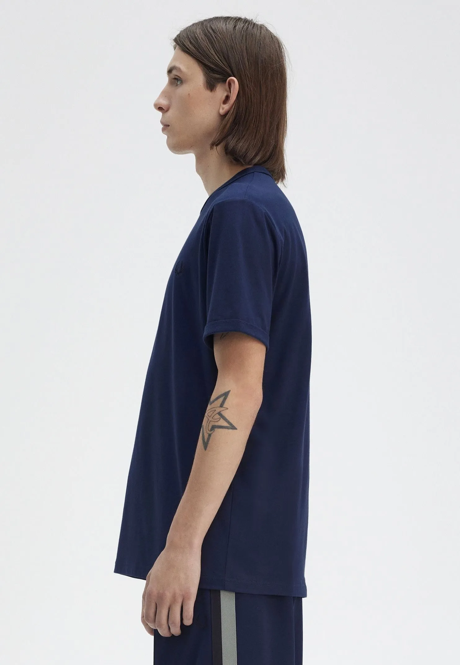 Sport Cool Fred Perry - Ringer Tennis Blue - T-Shirt