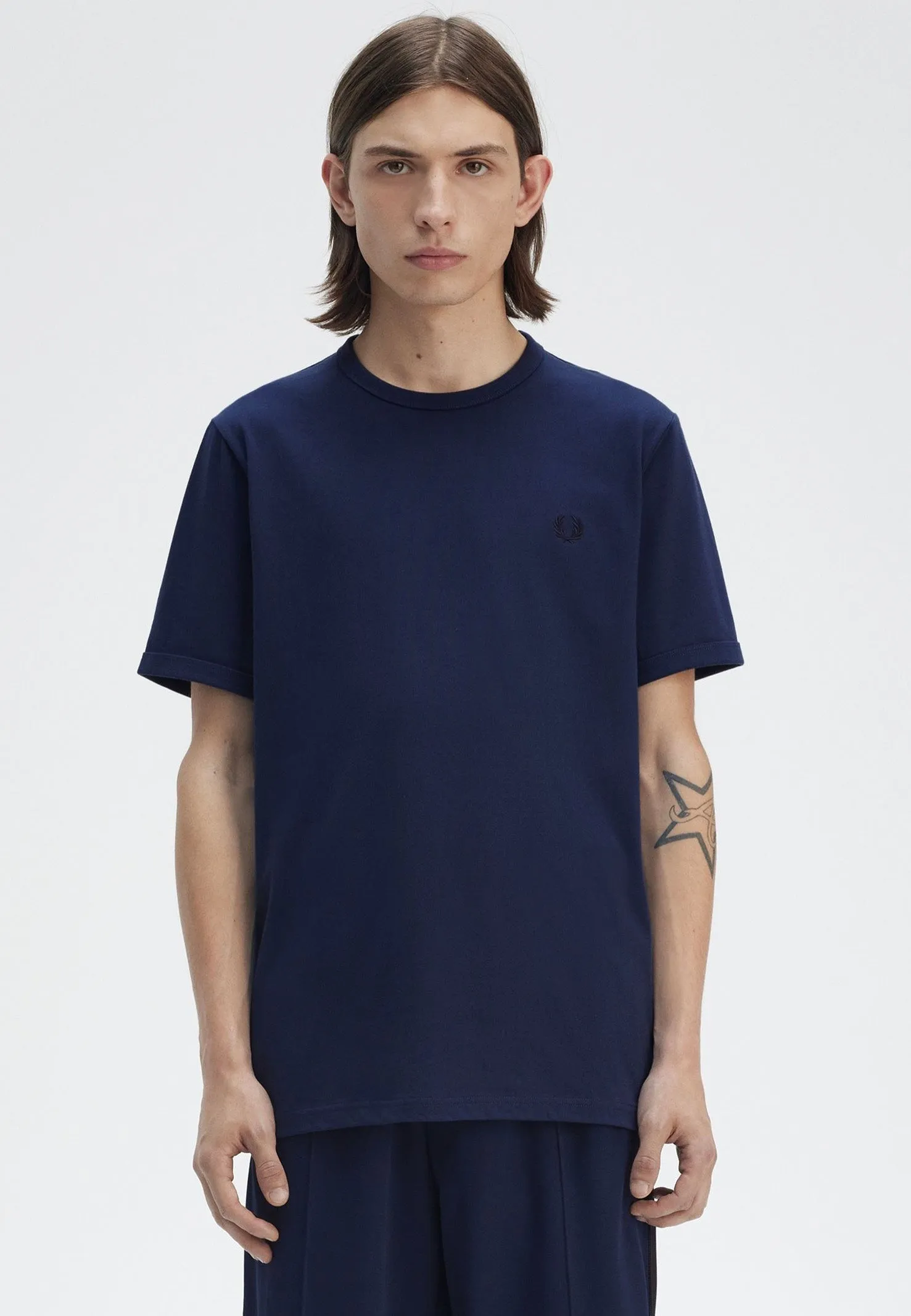 Sport Cool Fred Perry - Ringer Tennis Blue - T-Shirt