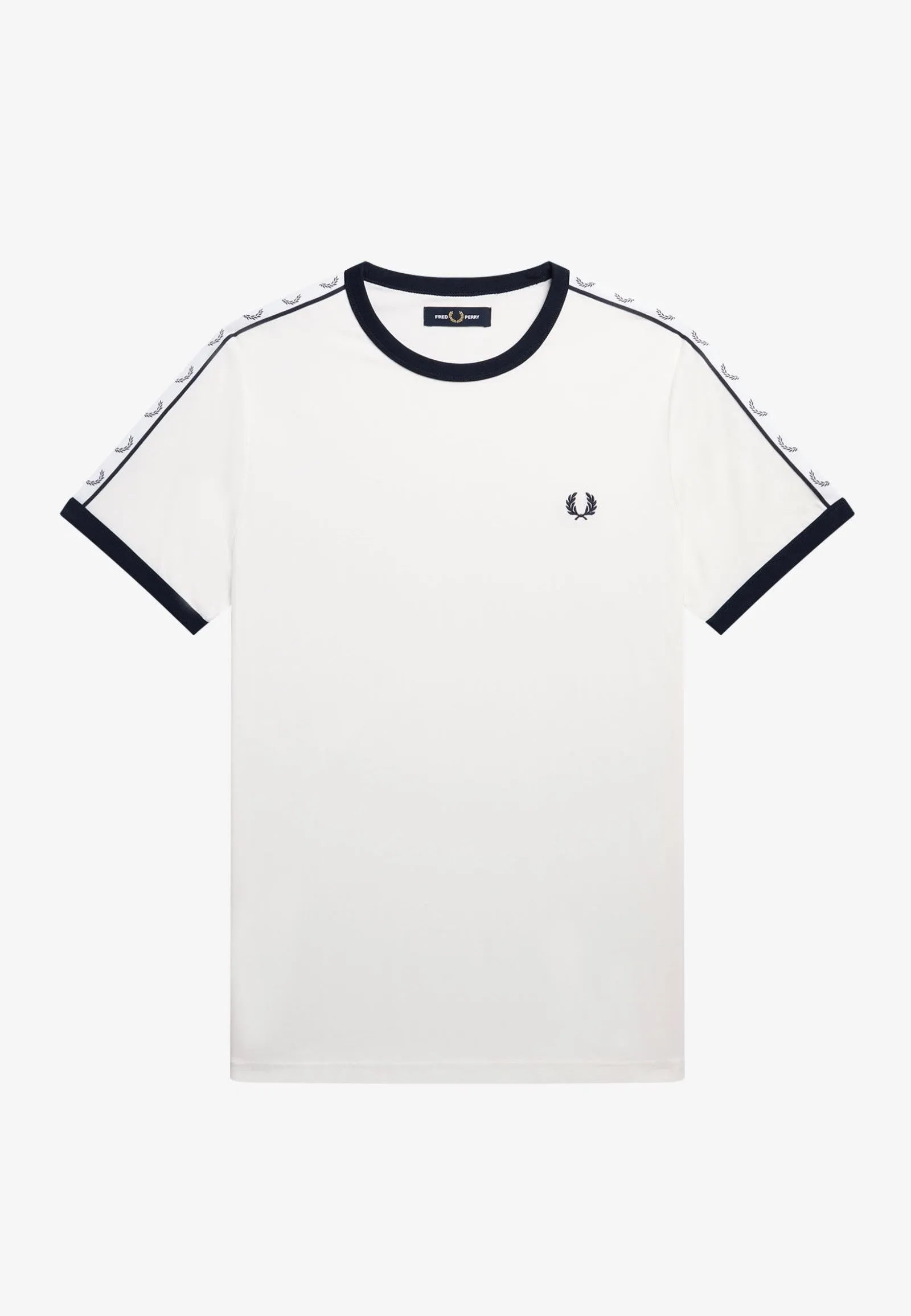 Sport Ease Fred Perry - Taped Ringer Snow White - T-Shirt