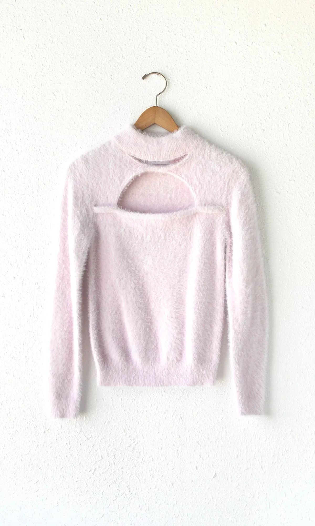 Sports Wear Liana Cozy Knit Fuzzy Sweater