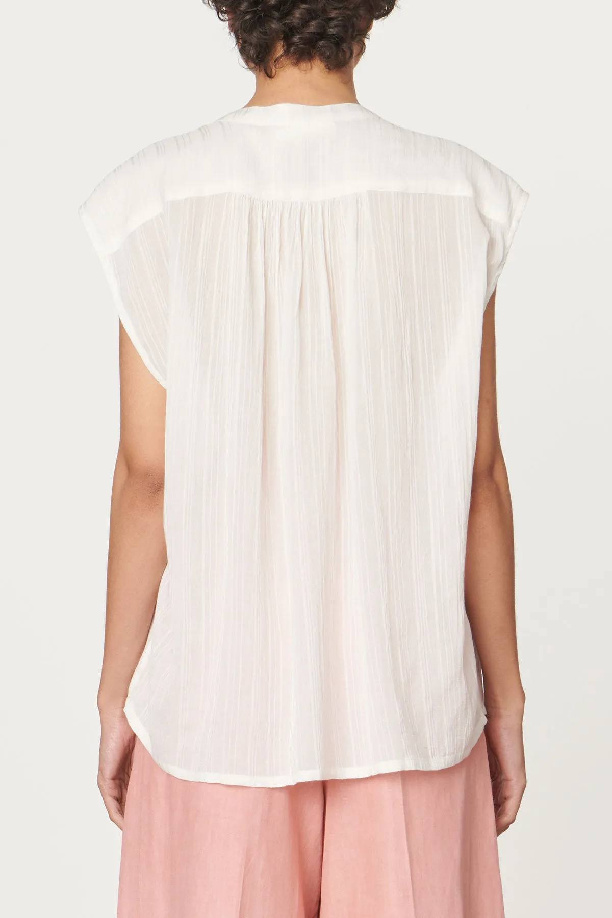 Spring Freshness Clio White Shirt
