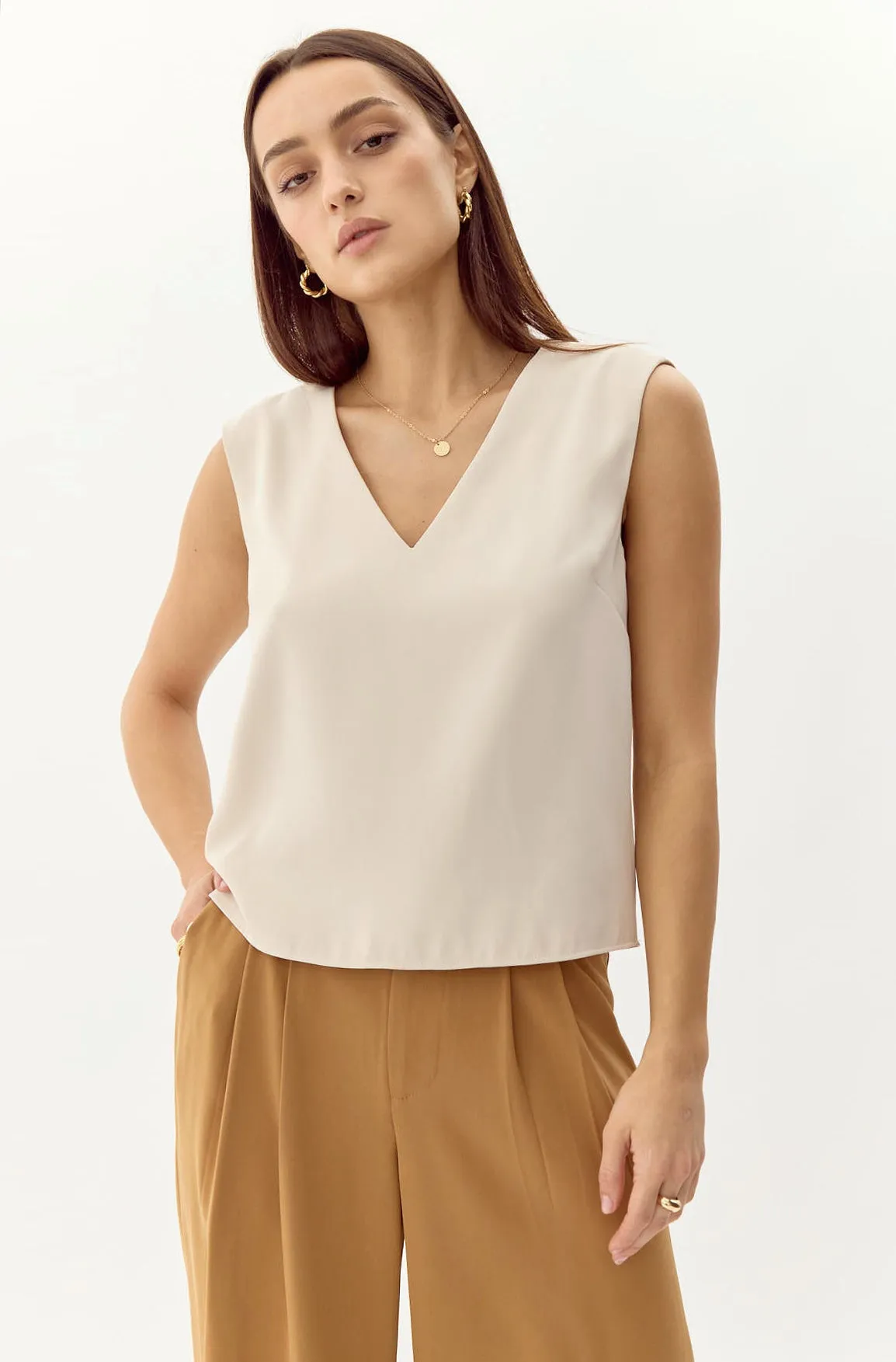 Spring Looks Yoona V-Neck Top