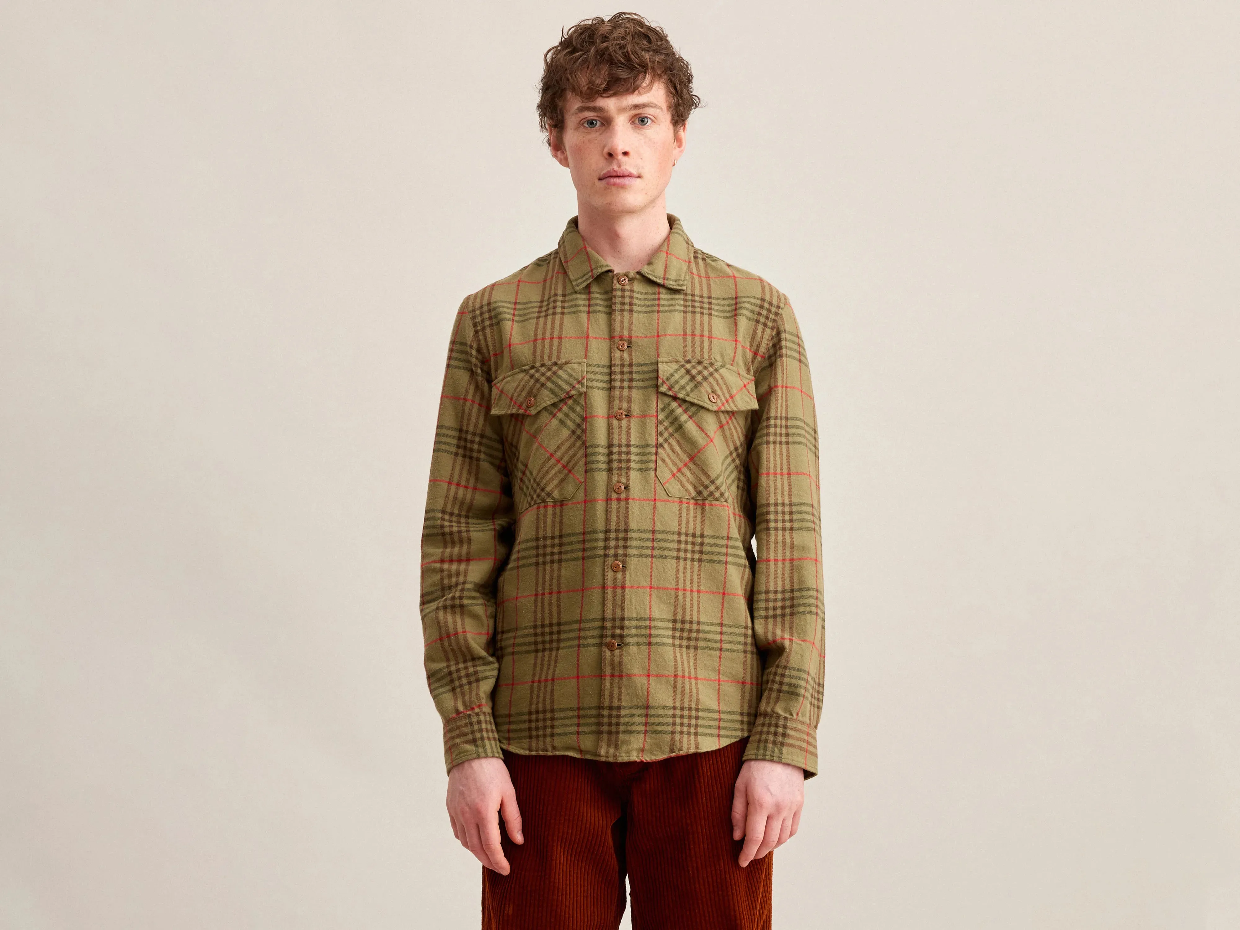Francis Shirt (232 / M / CHECK I) Lined interior Artistic Influence