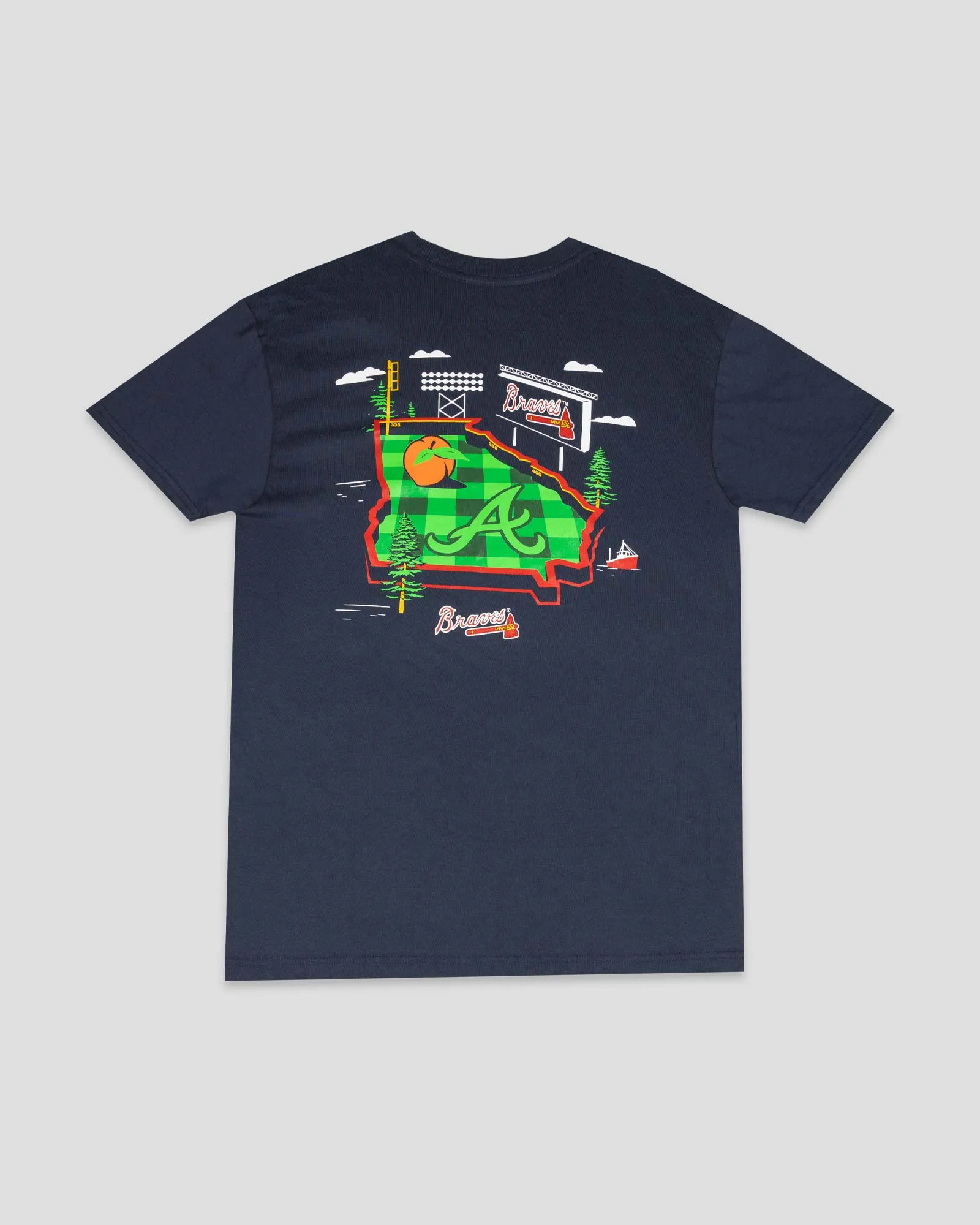 Stadium Tee - Atlanta Braves High-Quality Cotton