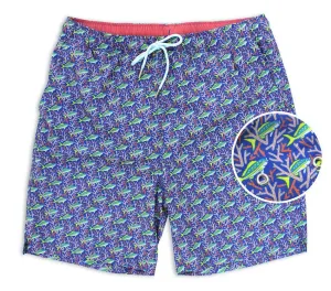 Functional Fit Sneakers Staghorn Swim: Swim Trunks - Blue/Pink