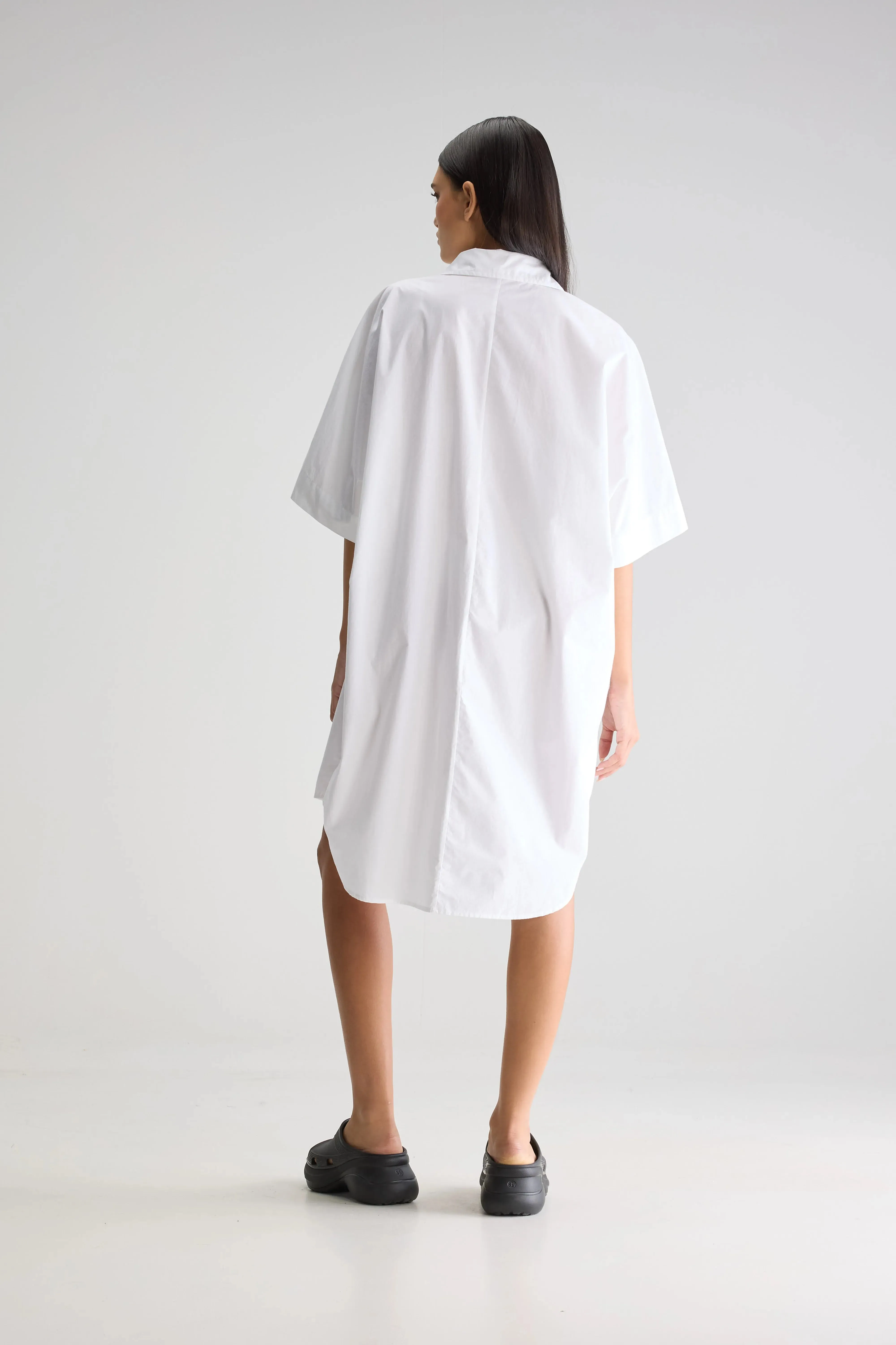 Statement Sleeves Cheyenne shirt dress (251 / W / WHITE)