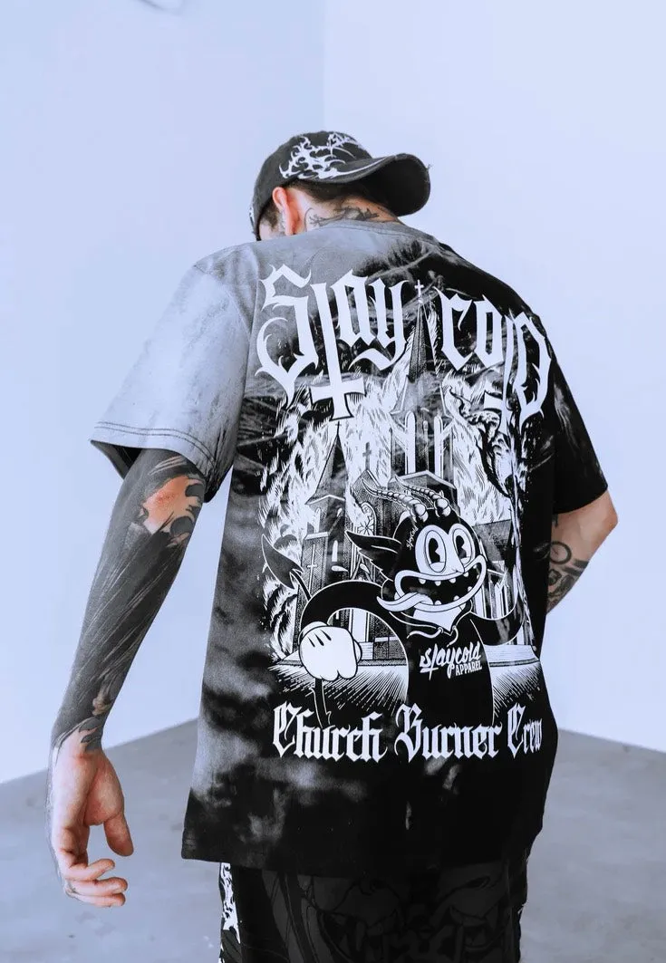 Stay Cold Apparel - Church Burner Crew Customized - T-Shirt Themed - fun