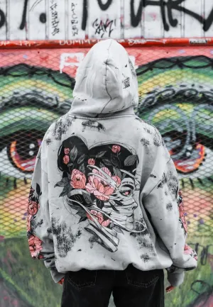Rare Find Stay Cold Apparel - Dead Bloom Acid Oversized  - Hoodie