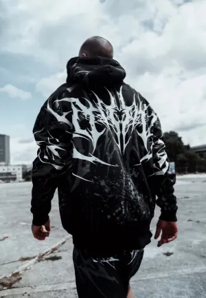 Street Cool Terry Cloth Stay Cold Apparel - Eternal Conquest Black/White - Hoodie